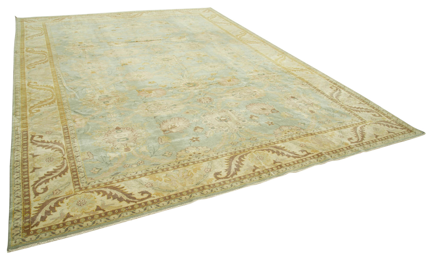 10x14 Beige Oushak Rug - 35858