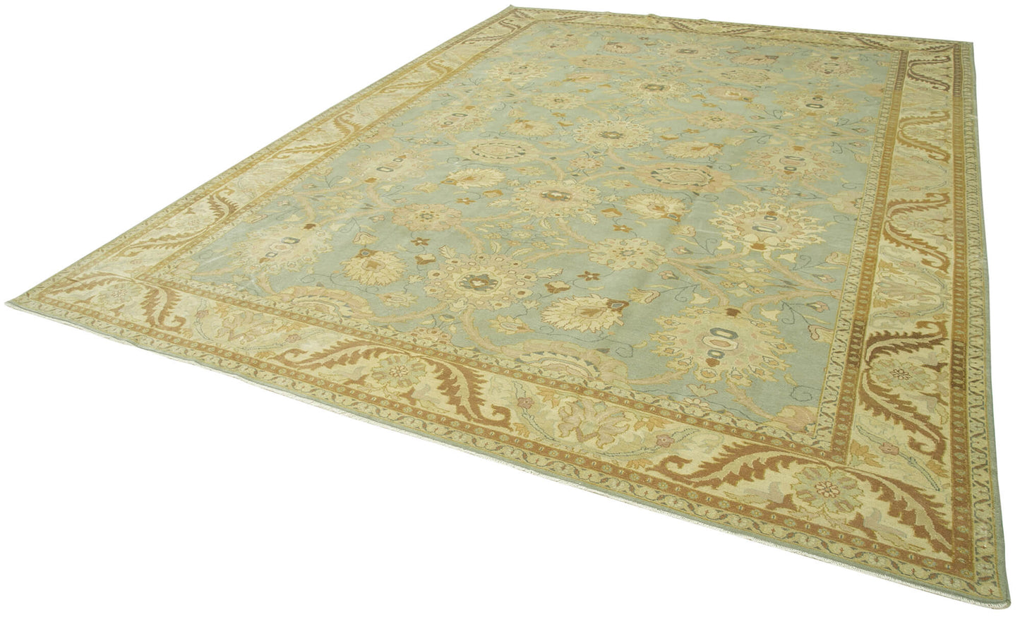 10x14 Beige Oushak Rug - 35858