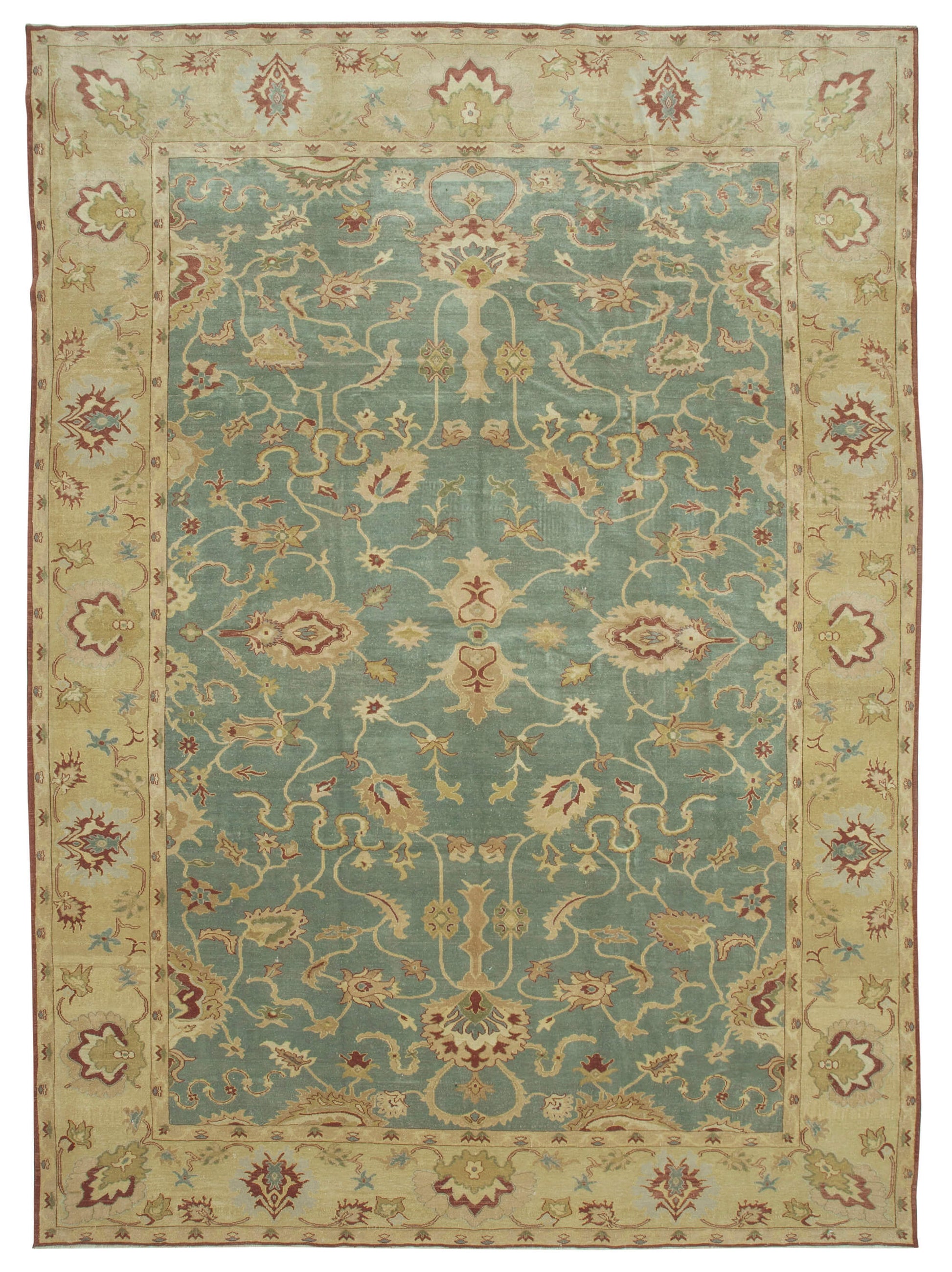 10x14 Yellow Oushak Rug - 35860