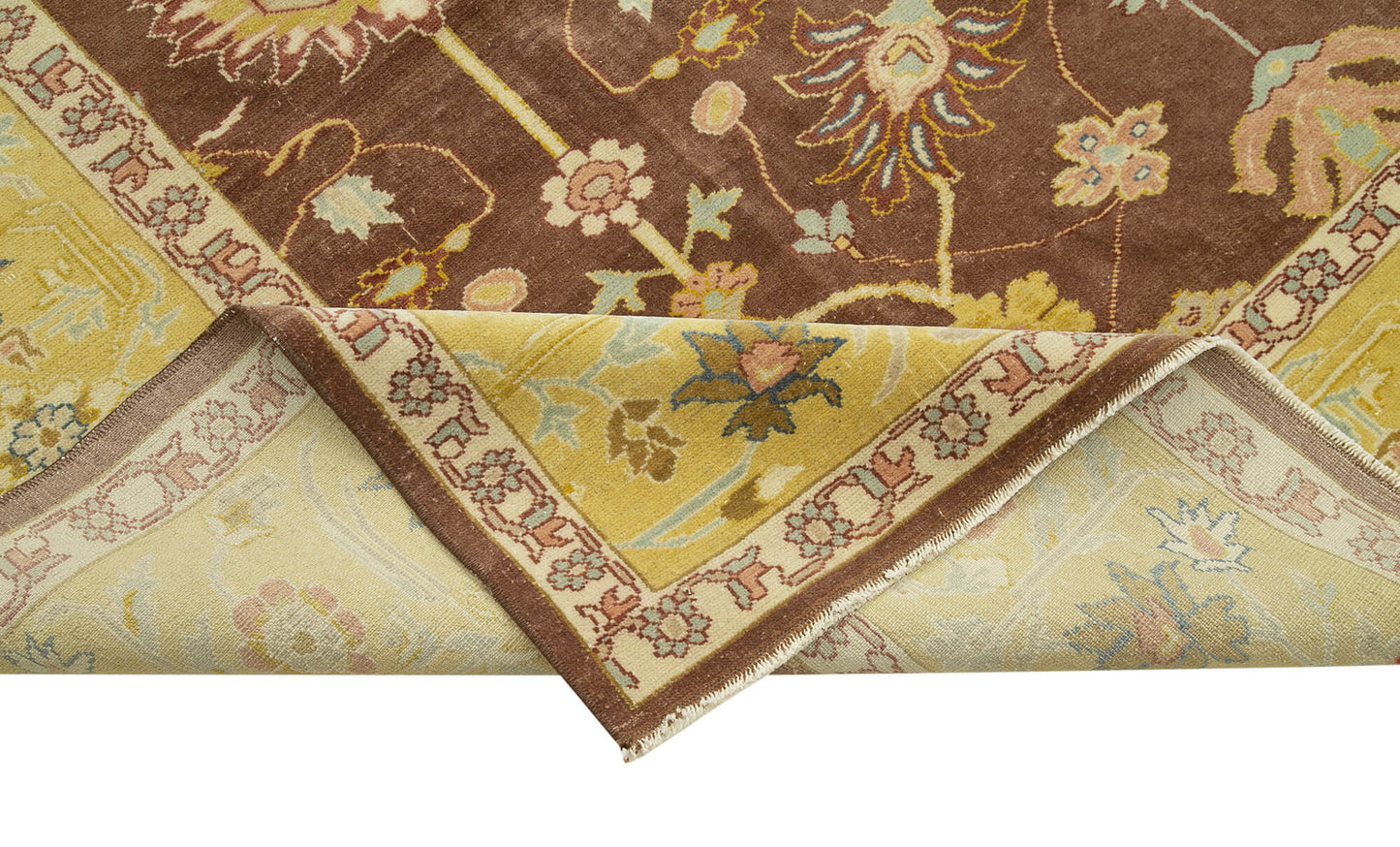 11x14 Brown Oushak Rug - 35861