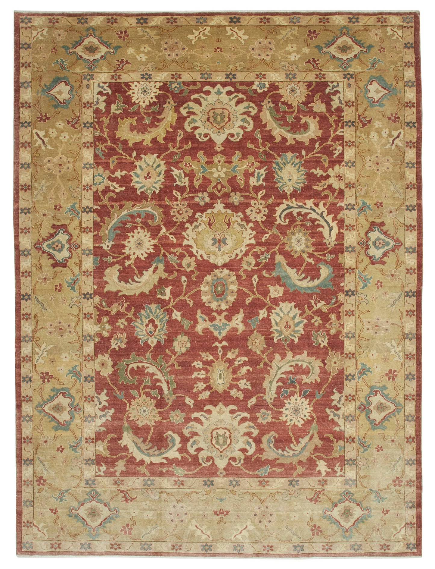 10x14 Yellow Oushak Rug - 35864