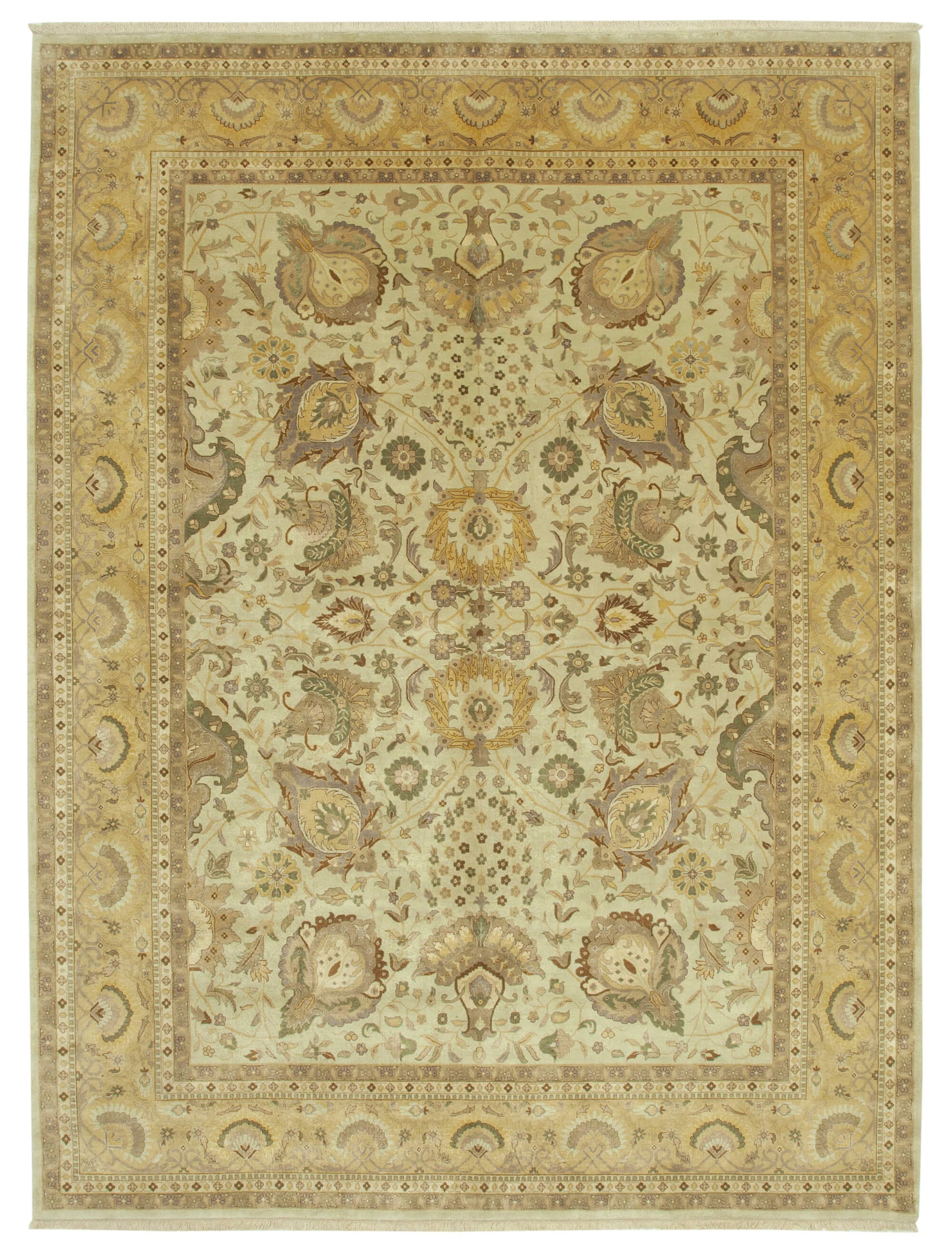 9x12 Beige Oushak Rug - 35871