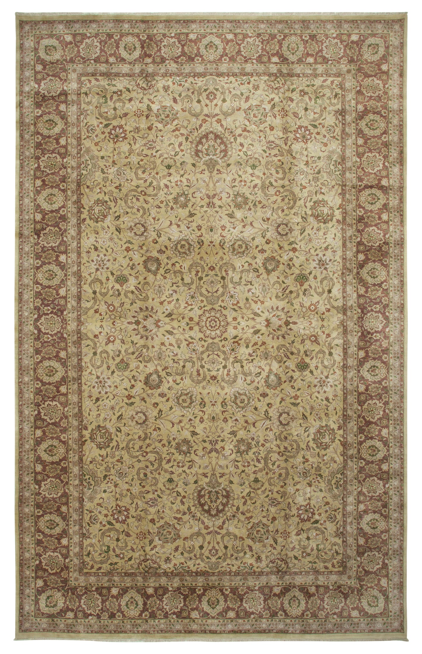 11x18 Yellow Oushak Rug - 35887