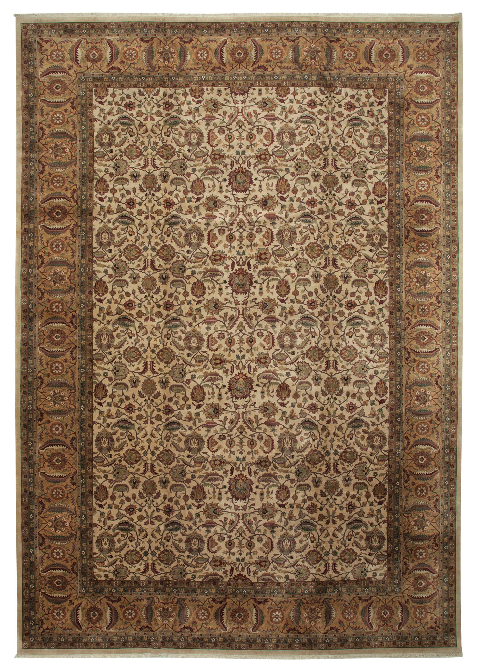 12x17 Beige Oushak Rug - 35891