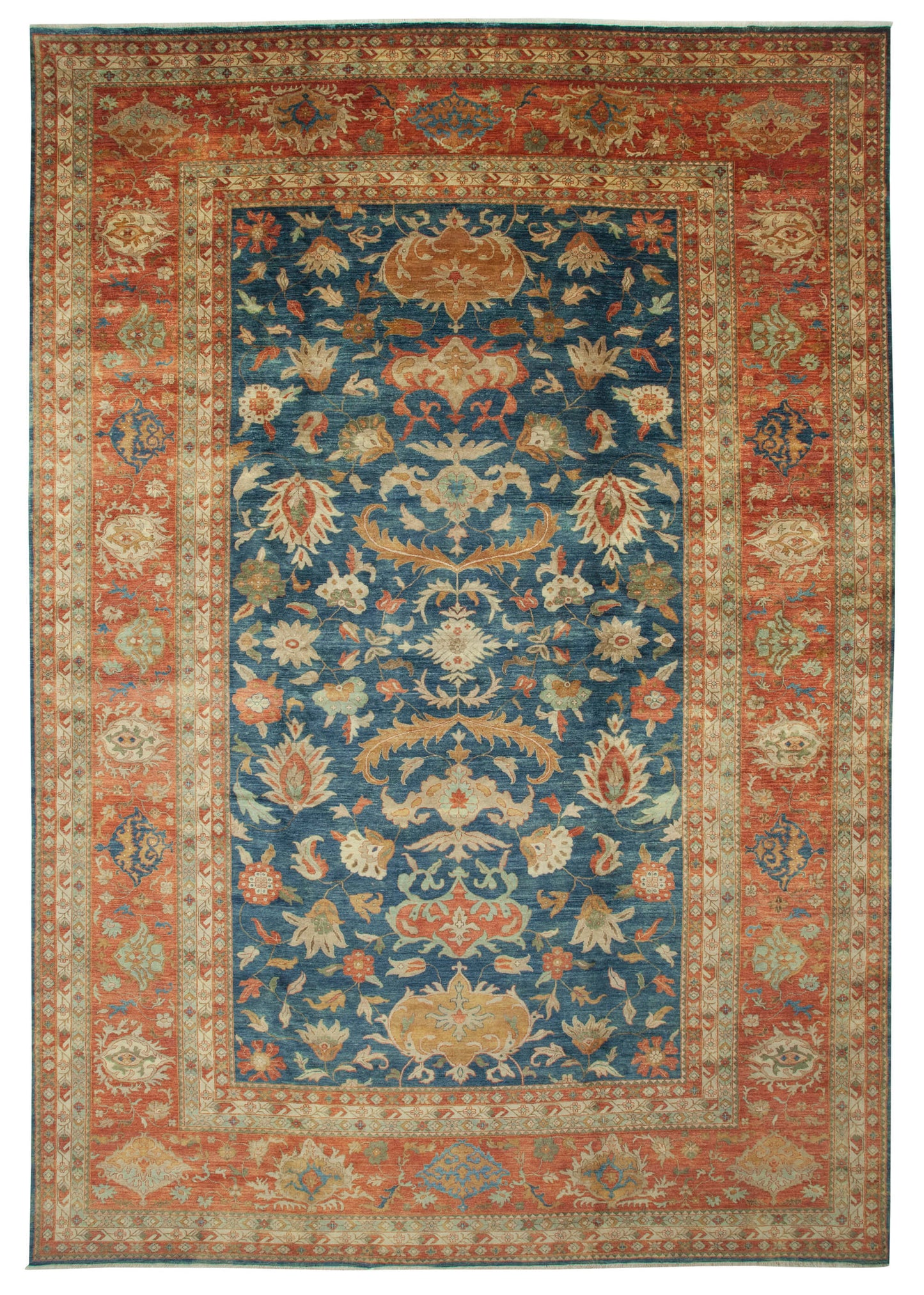 12x17 Beige Oushak Rug - 35896