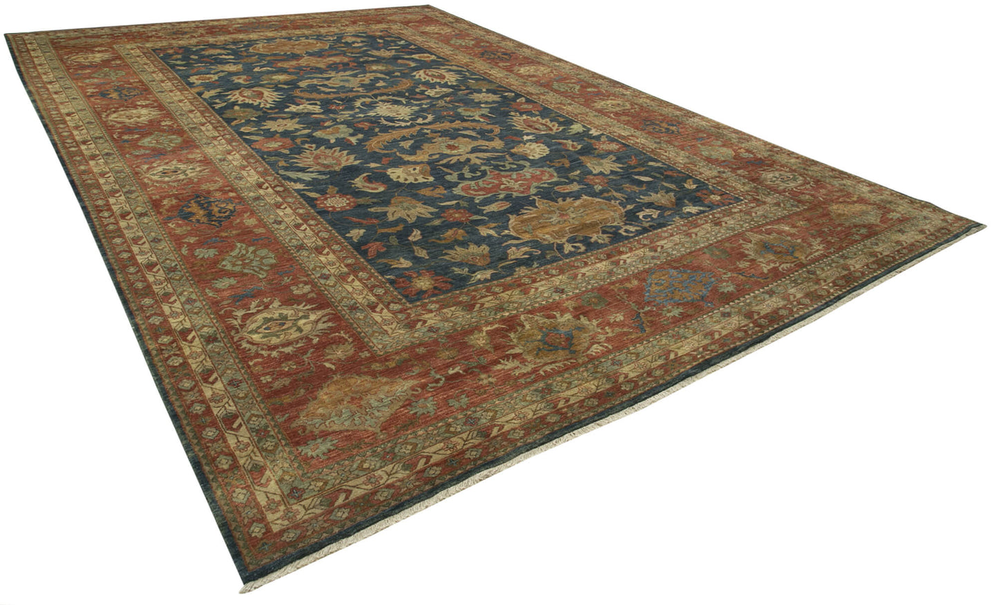 12x17 Beige Oushak Rug - 35896