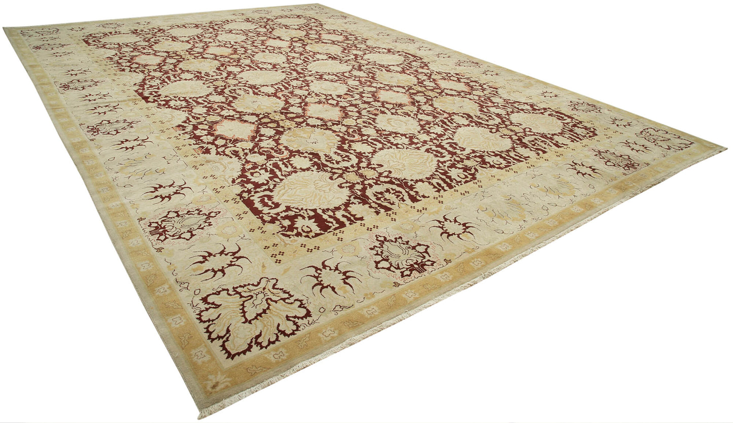 13x19 Beige Oushak Rug - 35904