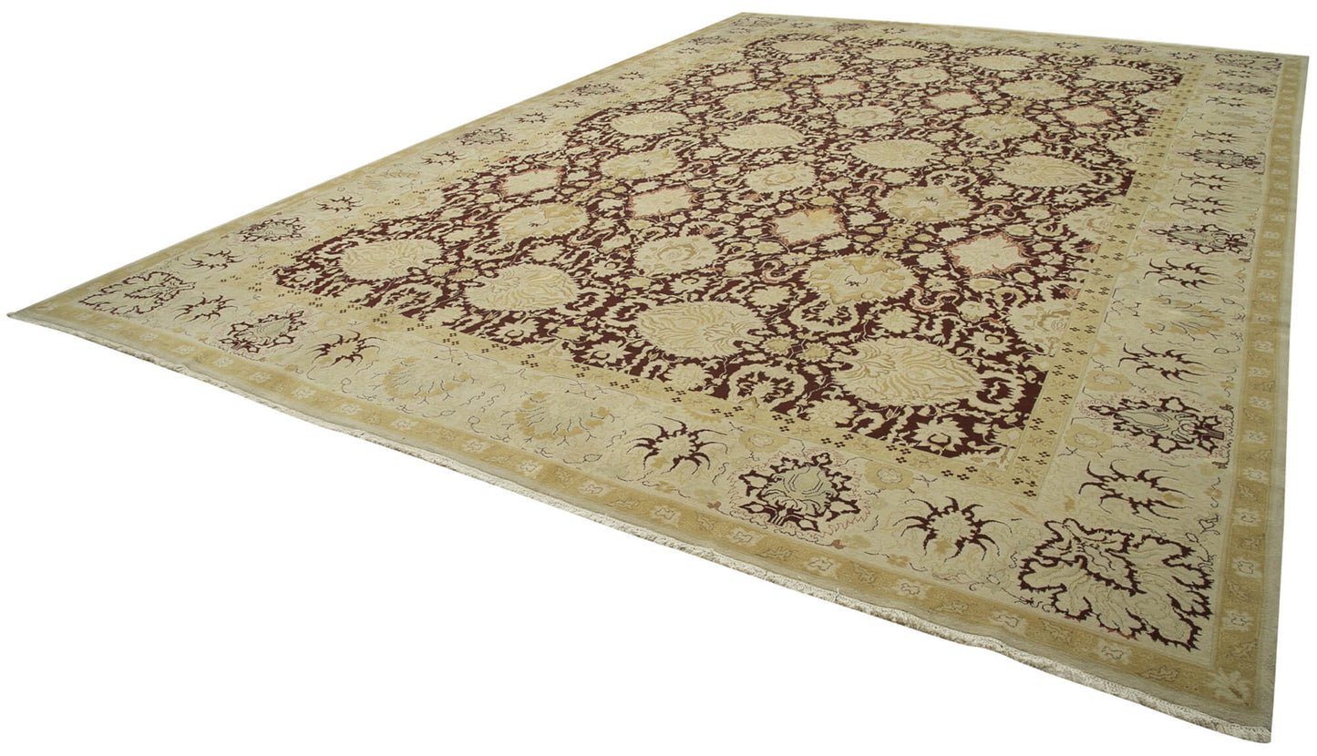 13x19 Beige Oushak Rug - 35904