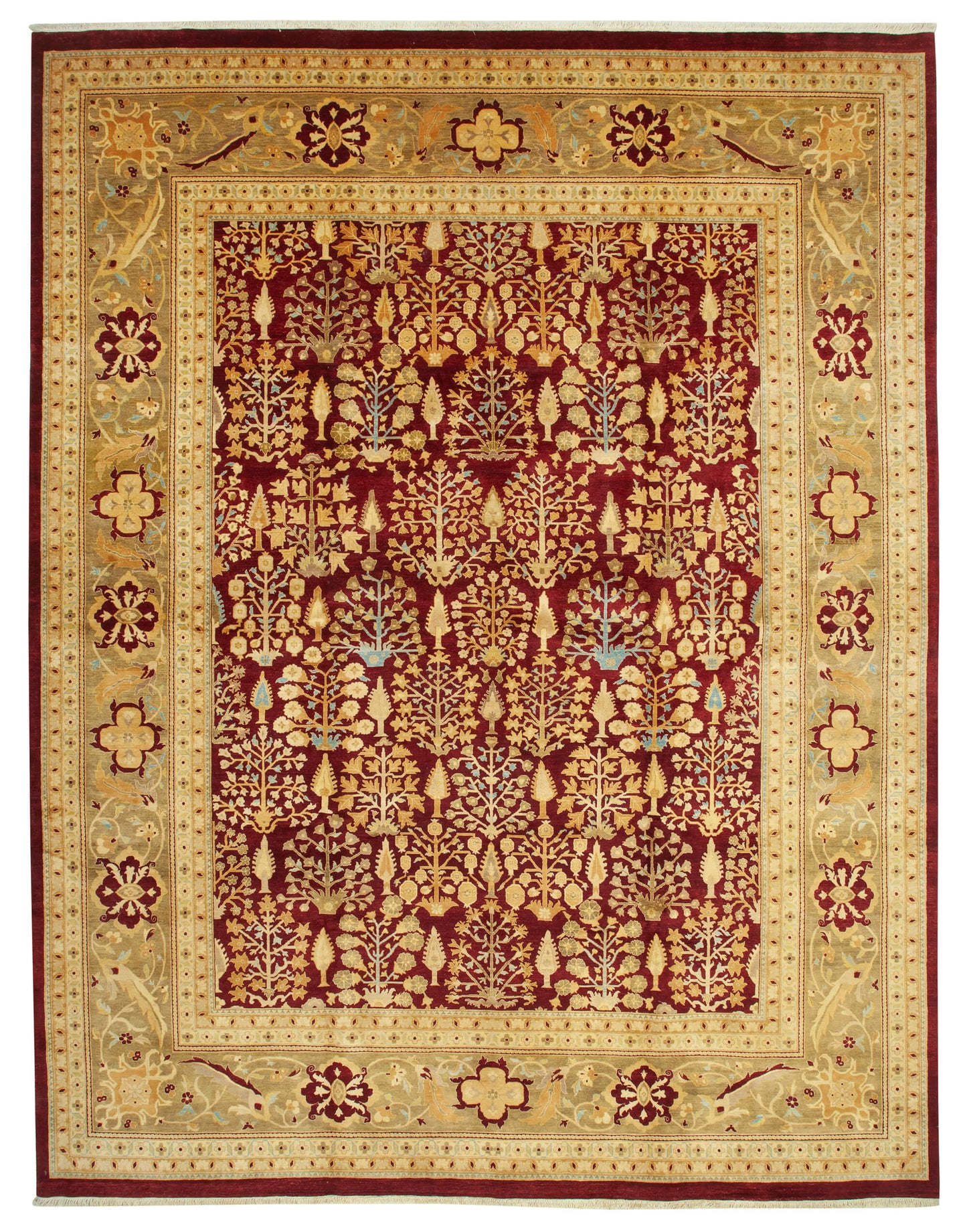 12x15 Beige Oushak Rug - 35905