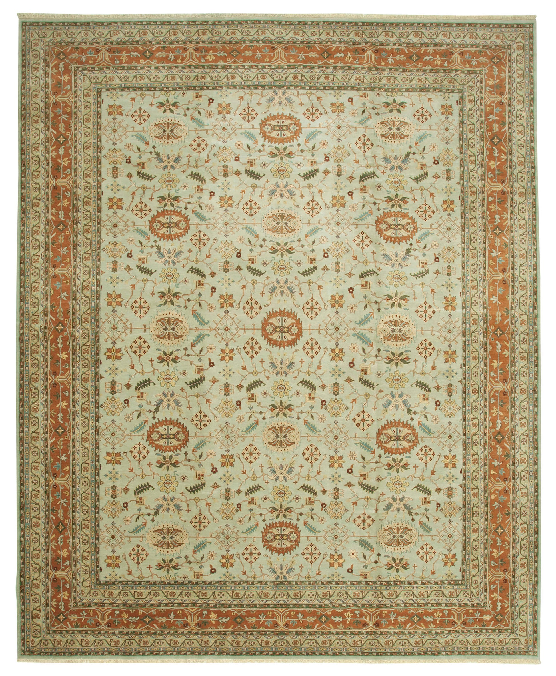 12x15 Beige Oushak Rug - 35907