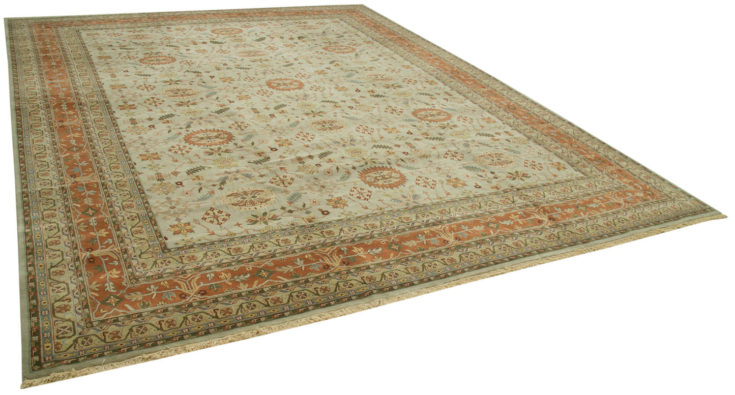 12x15 Beige Oushak Rug - 35907