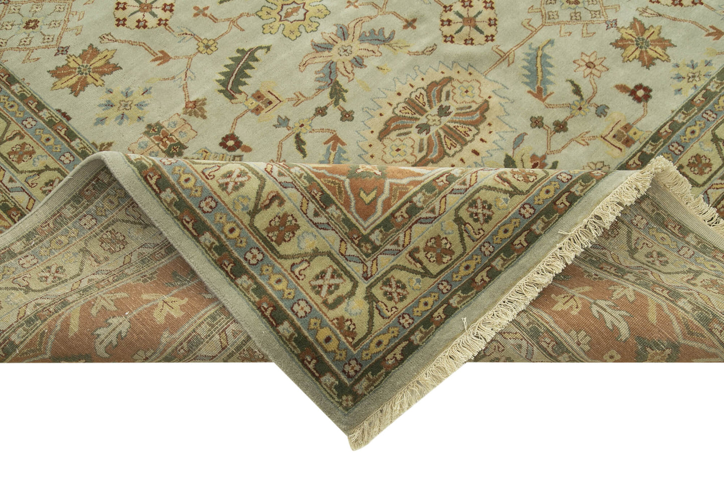 12x15 Beige Oushak Rug - 35907