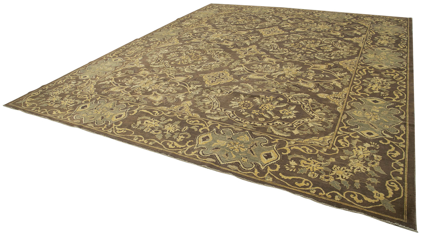 12x15 Brown Oushak Rug - 35911