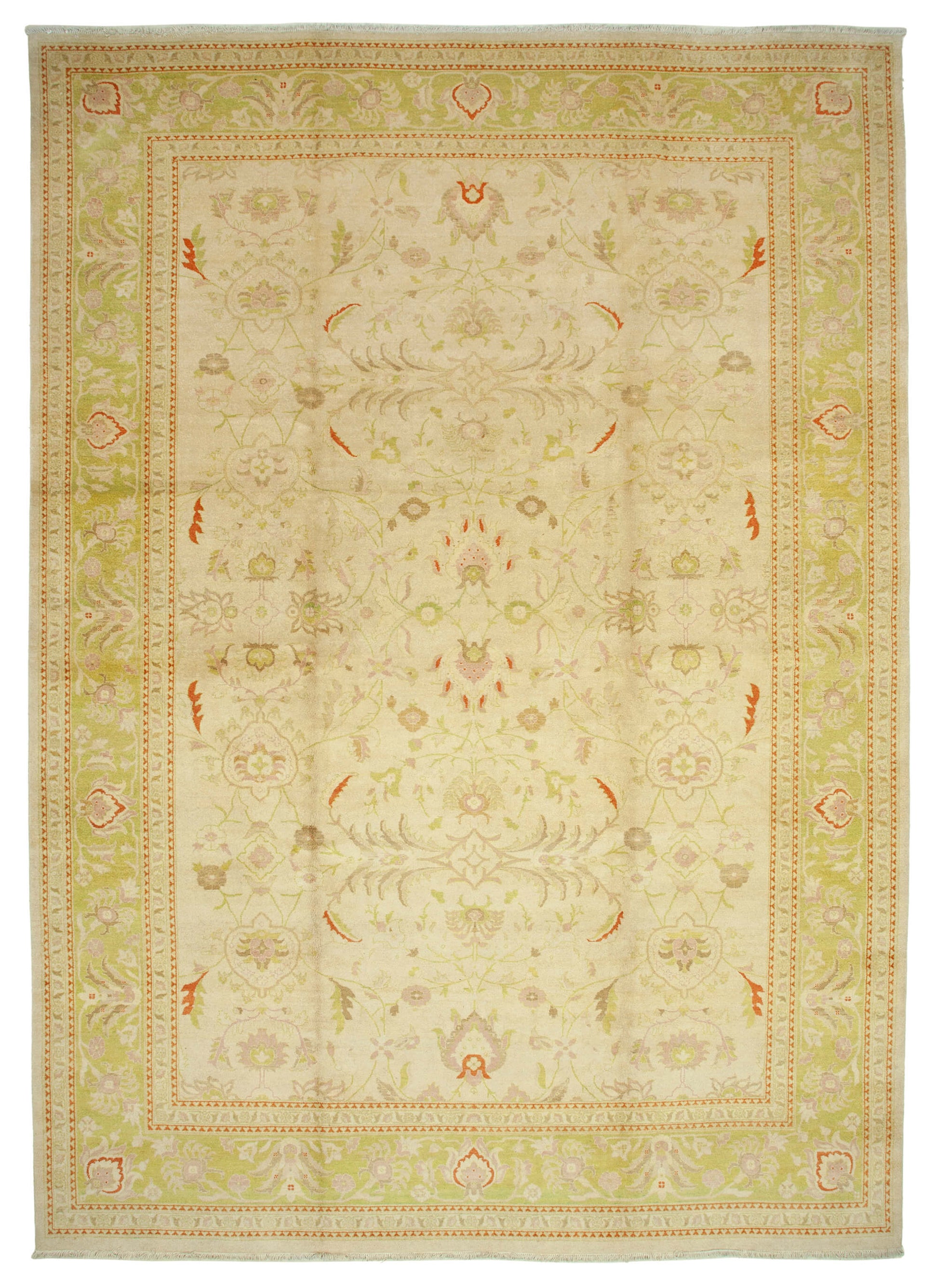 12x17 Beige Oushak Rug - 35918