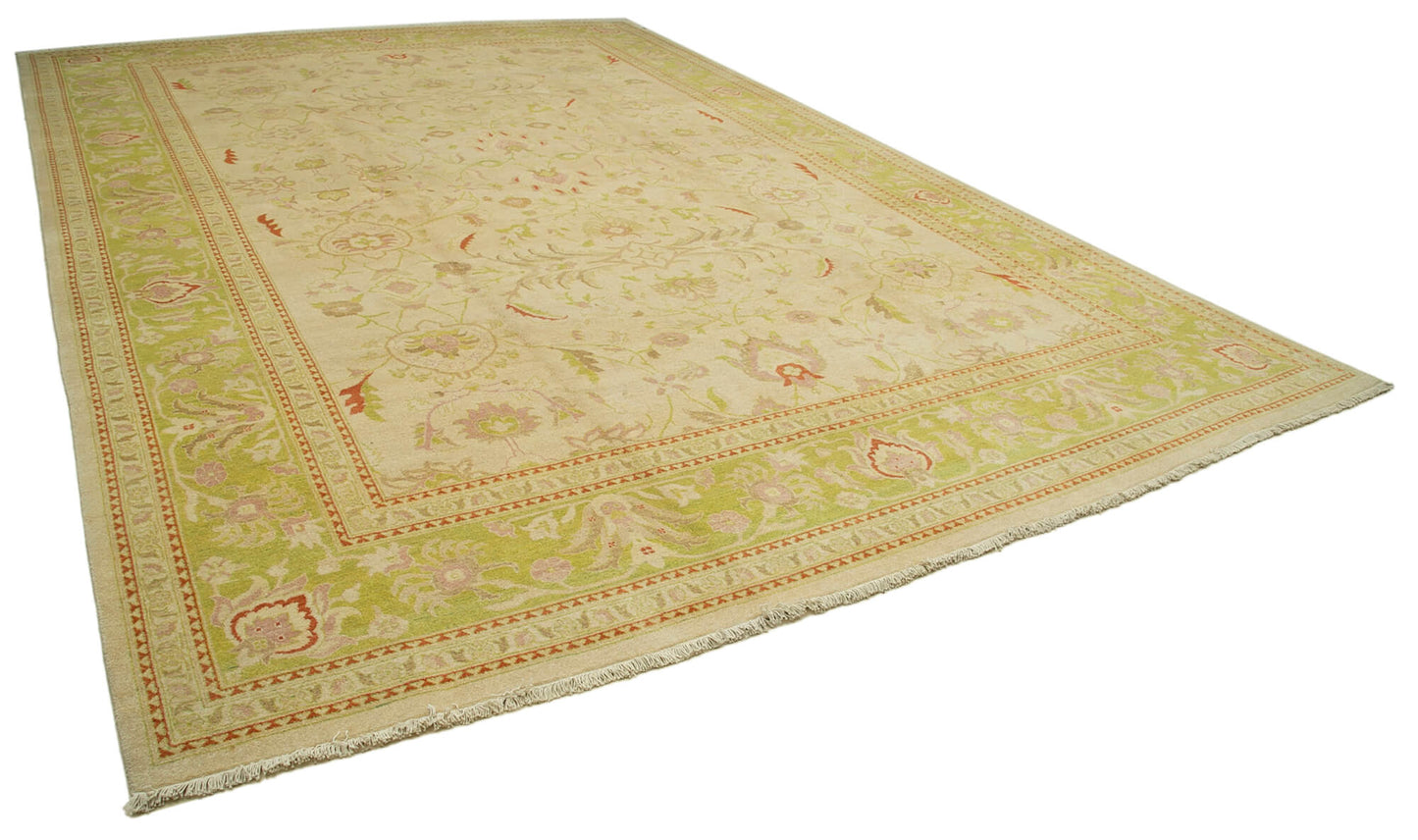 12x17 Beige Oushak Rug - 35918