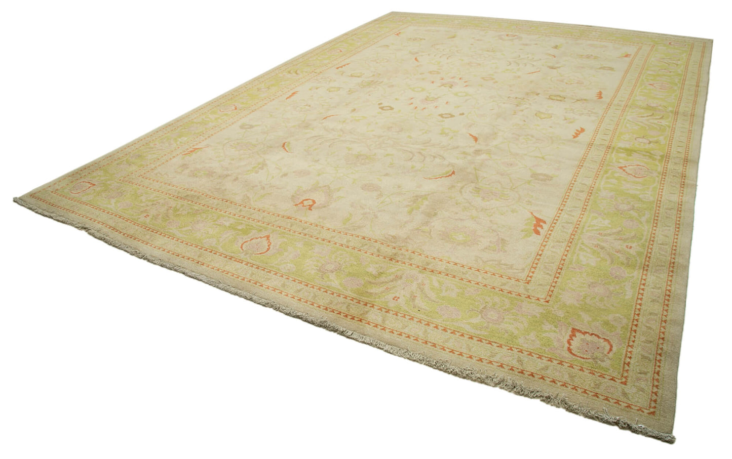 12x17 Beige Oushak Rug - 35918