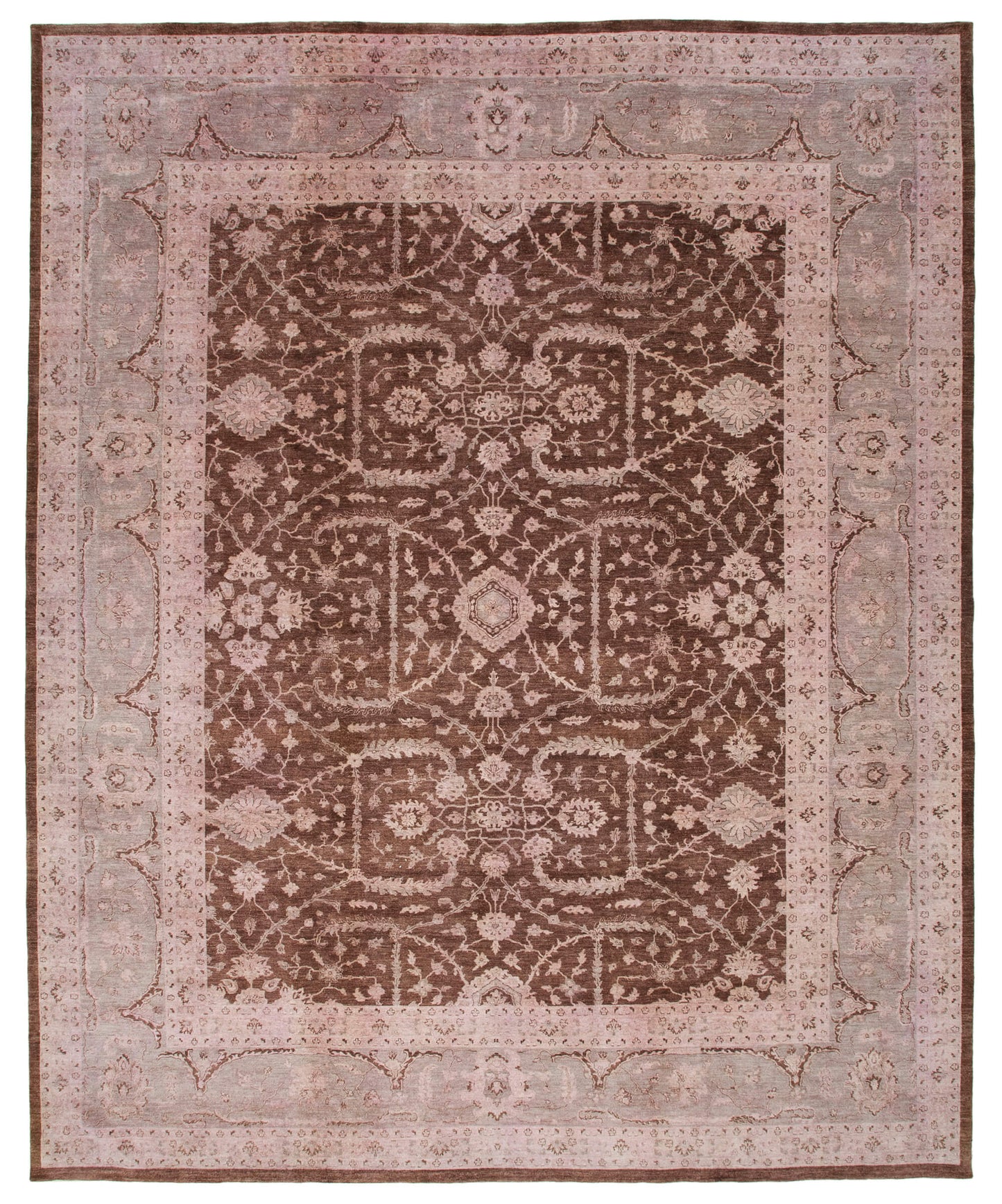 12x15 Pink Oushak Rug - 35923