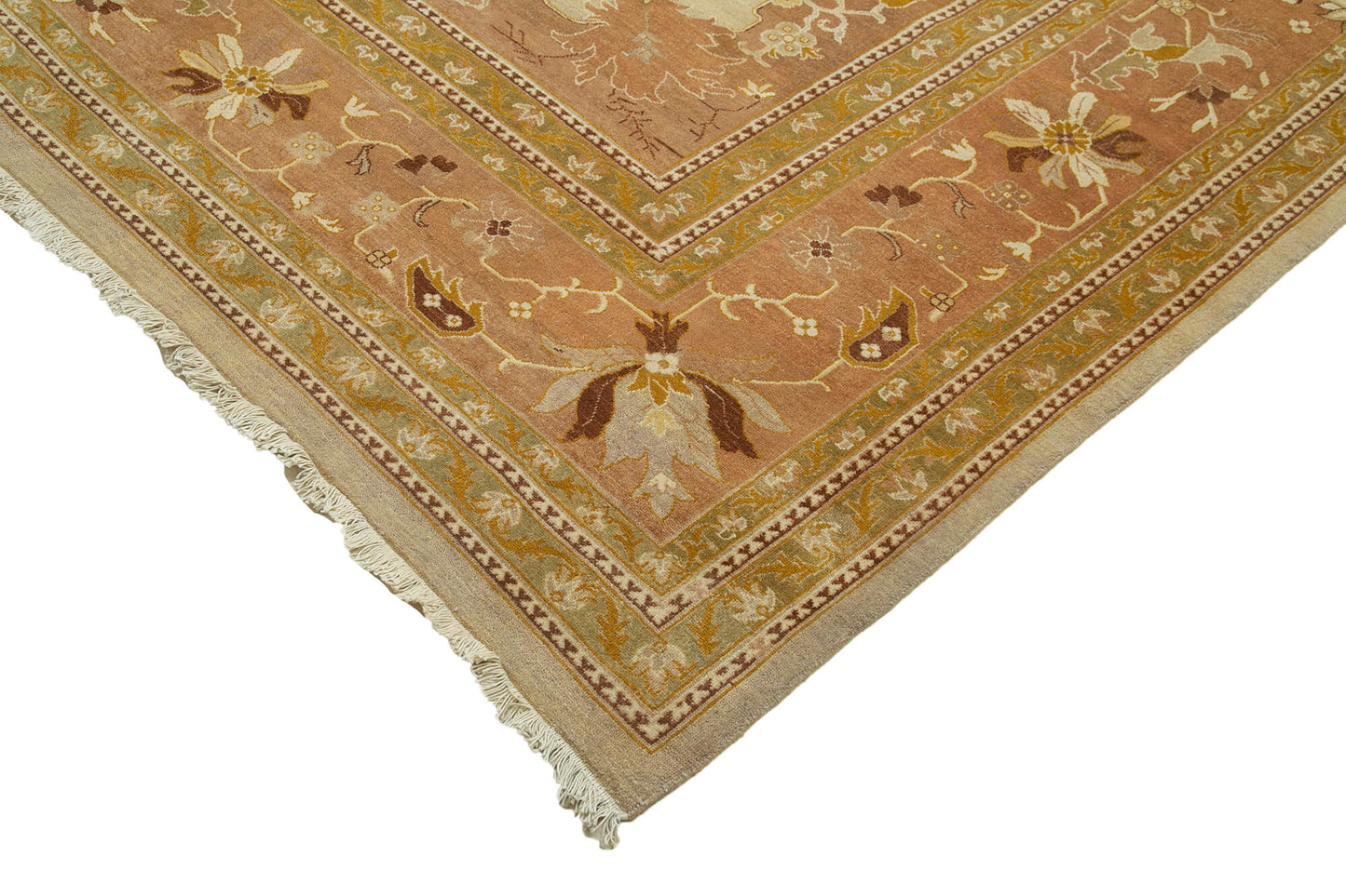 12x17 Beige Oushak Rug - 35926