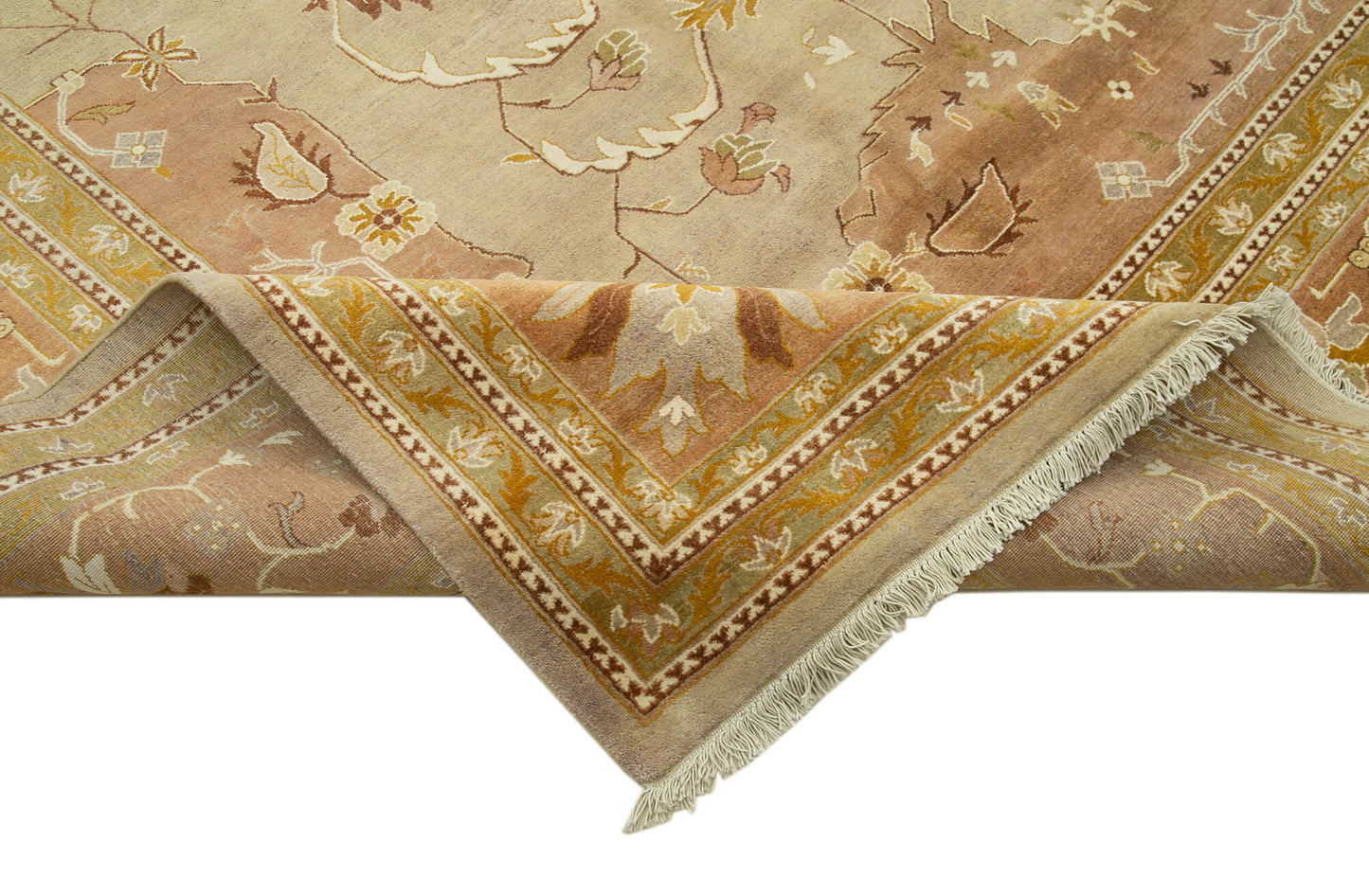 12x17 Beige Oushak Rug - 35926