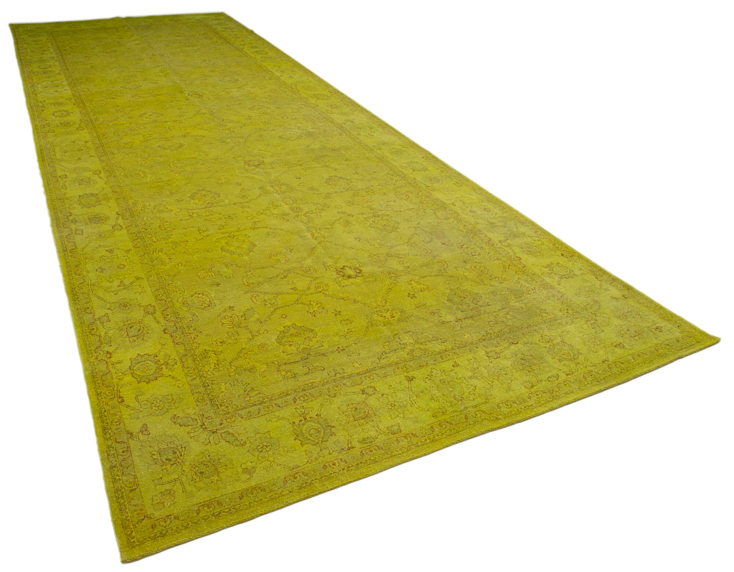 8x21 Yellow Oushak Rug - 35928