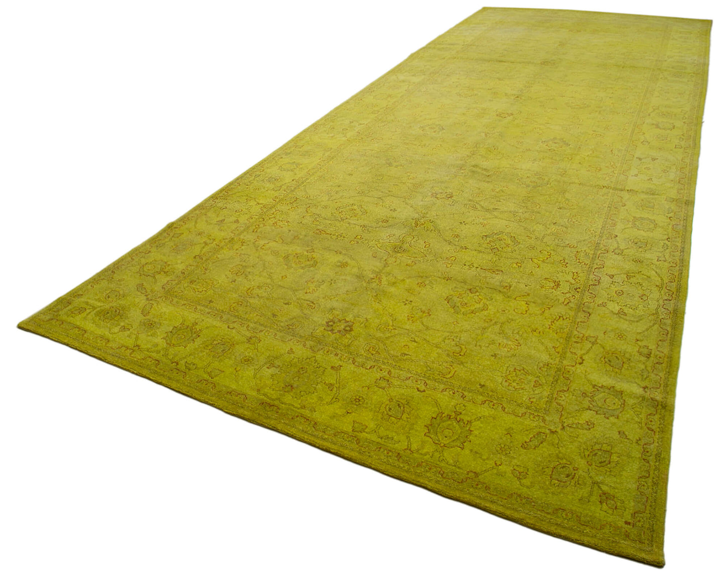 8x21 Yellow Oushak Rug - 35928