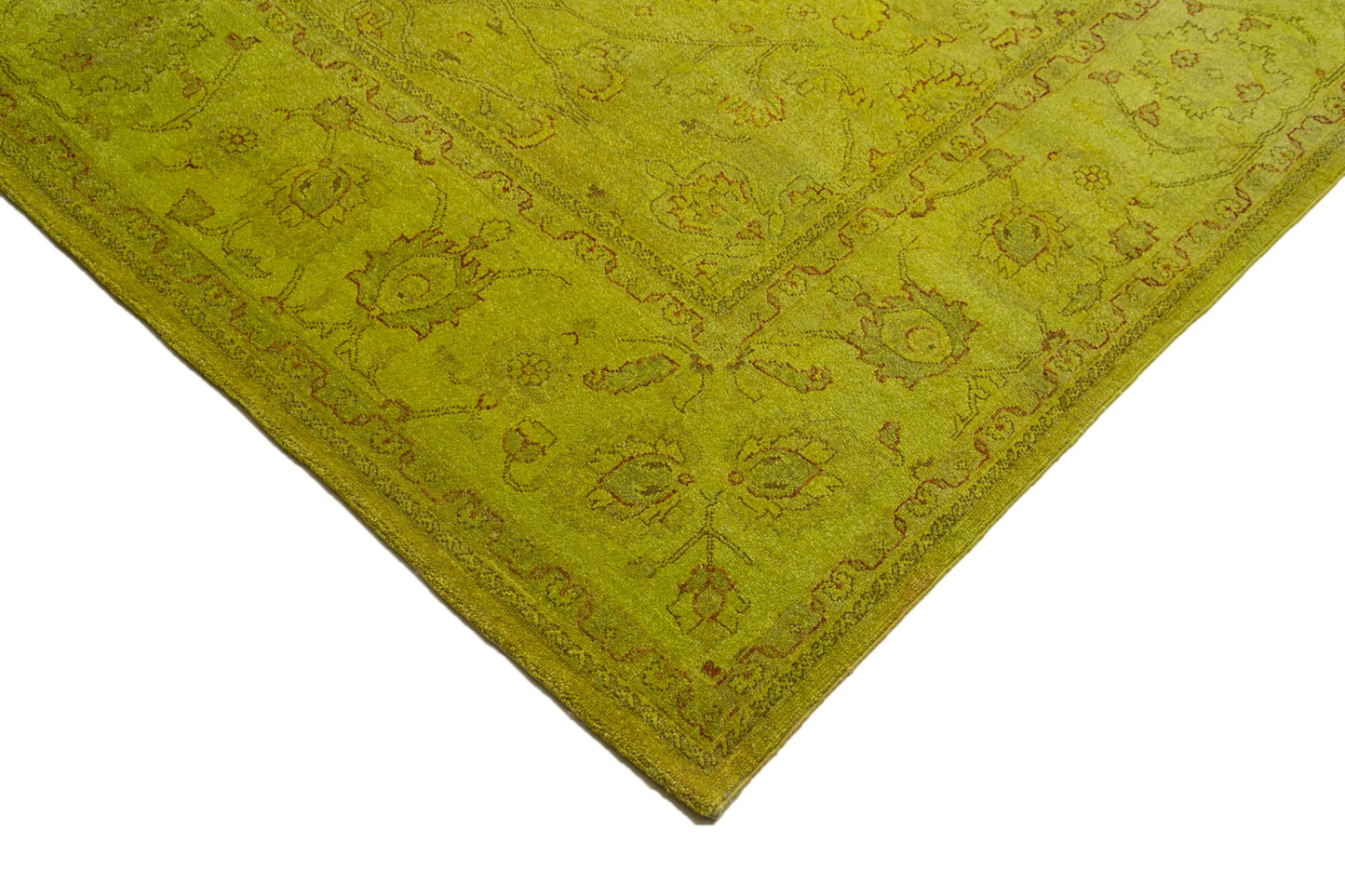 8x21 Yellow Oushak Rug - 35928