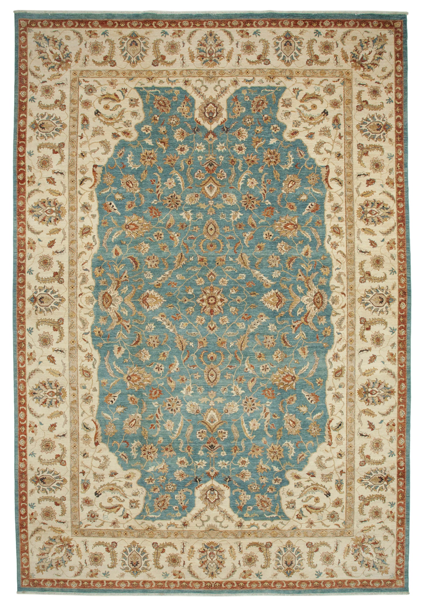 12x18 Beige Oushak Rug - 35931