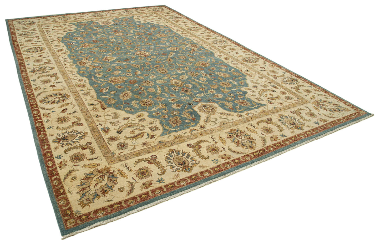 12x18 Beige Oushak Rug - 35931