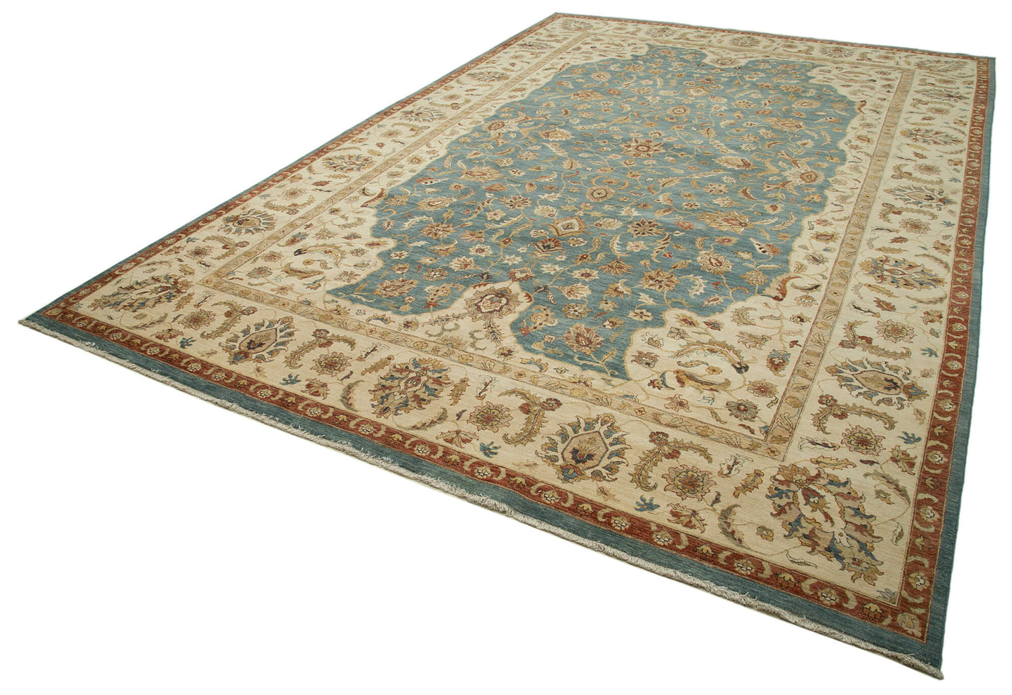 12x18 Beige Oushak Rug - 35931