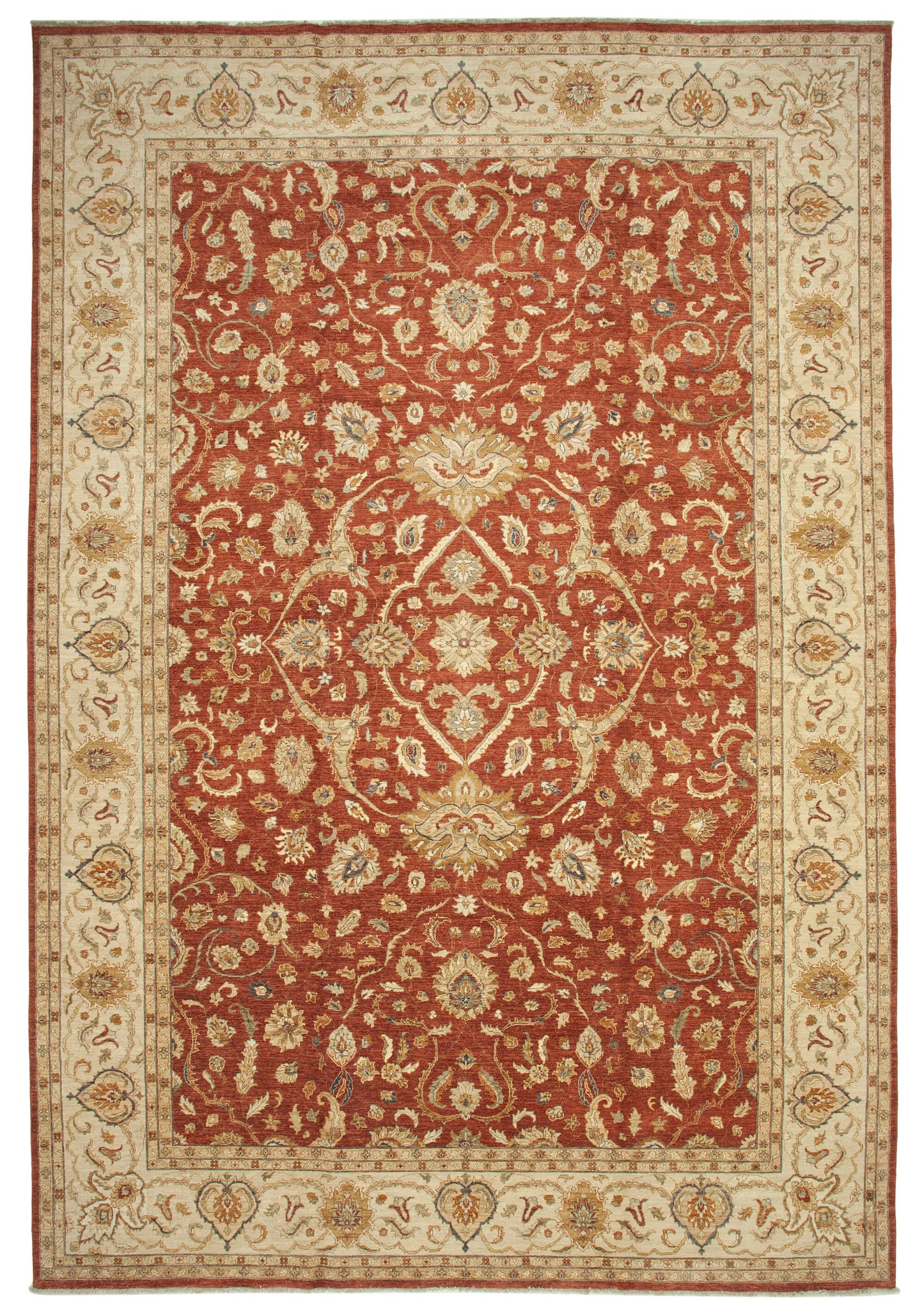 12x18 Beige Oushak Rug - 35937