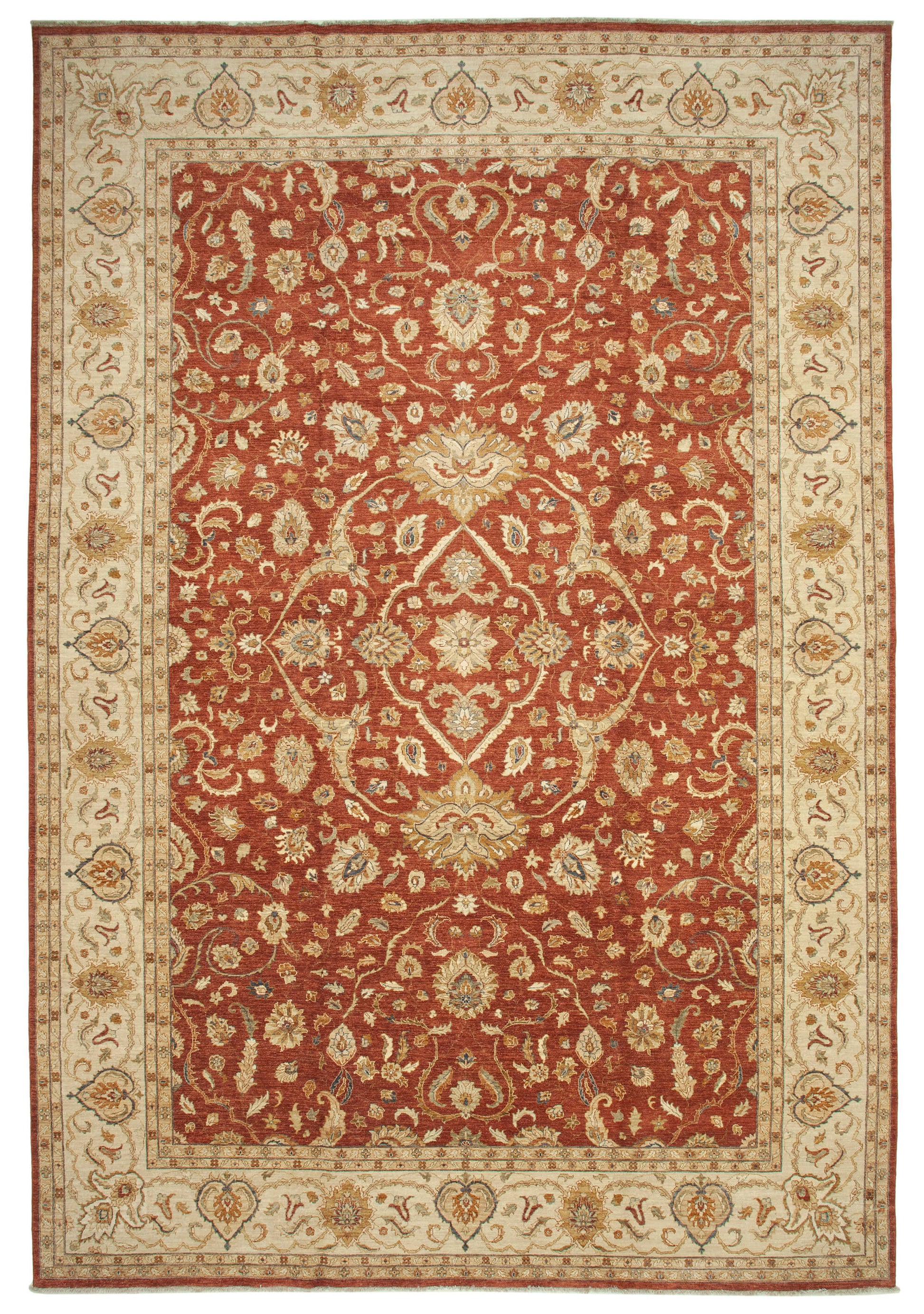 12x18 Beige Oushak Rug - 35937