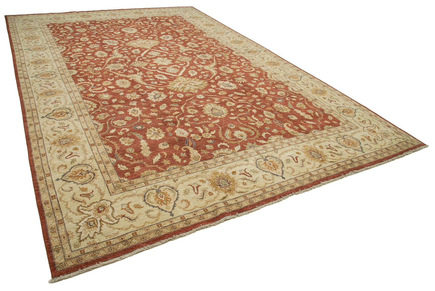 12x18 Beige Oushak Rug - 35937