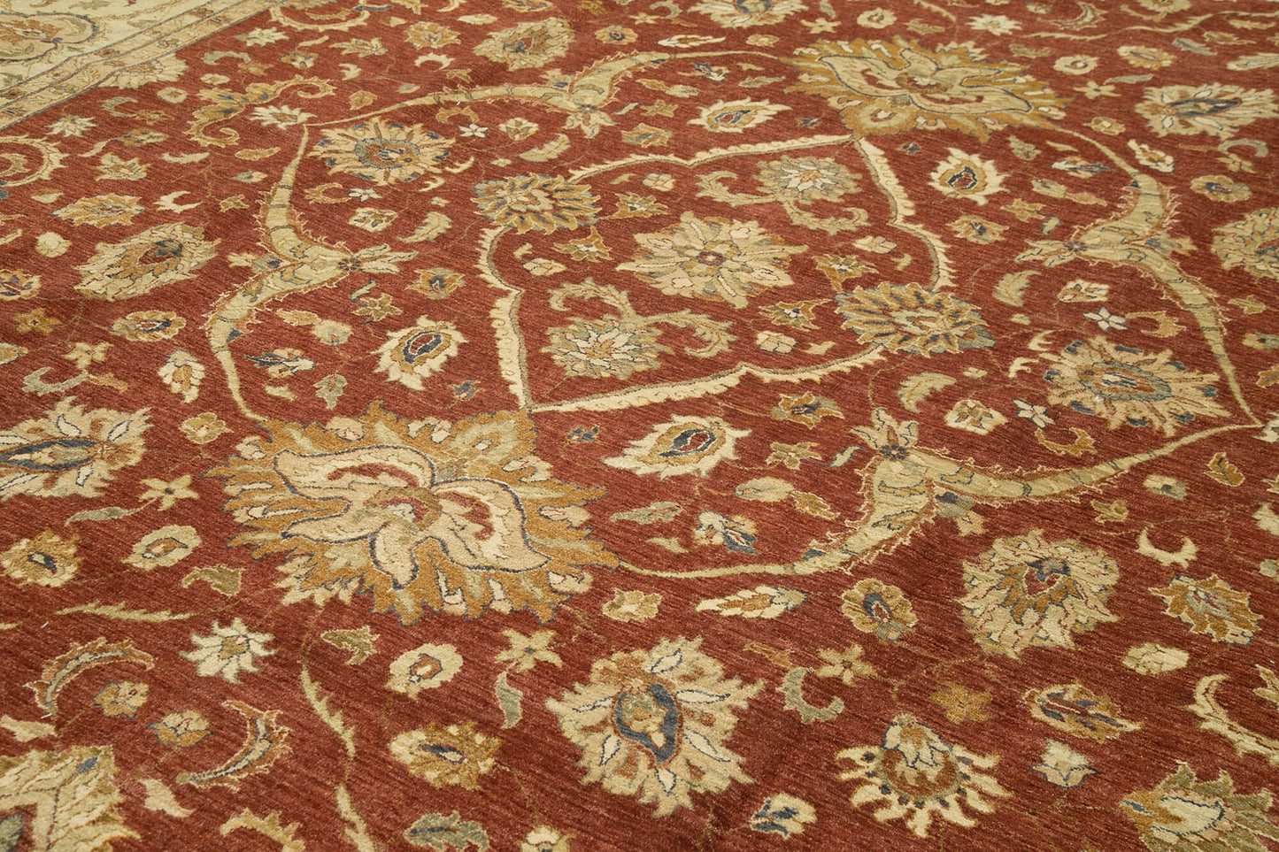 12x18 Beige Oushak Rug - 35937