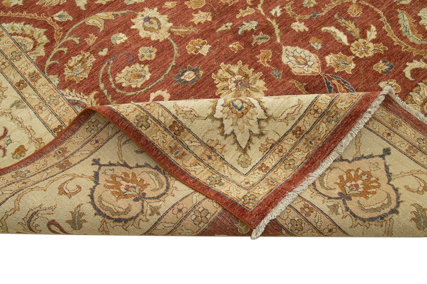 12x18 Beige Oushak Rug - 35937