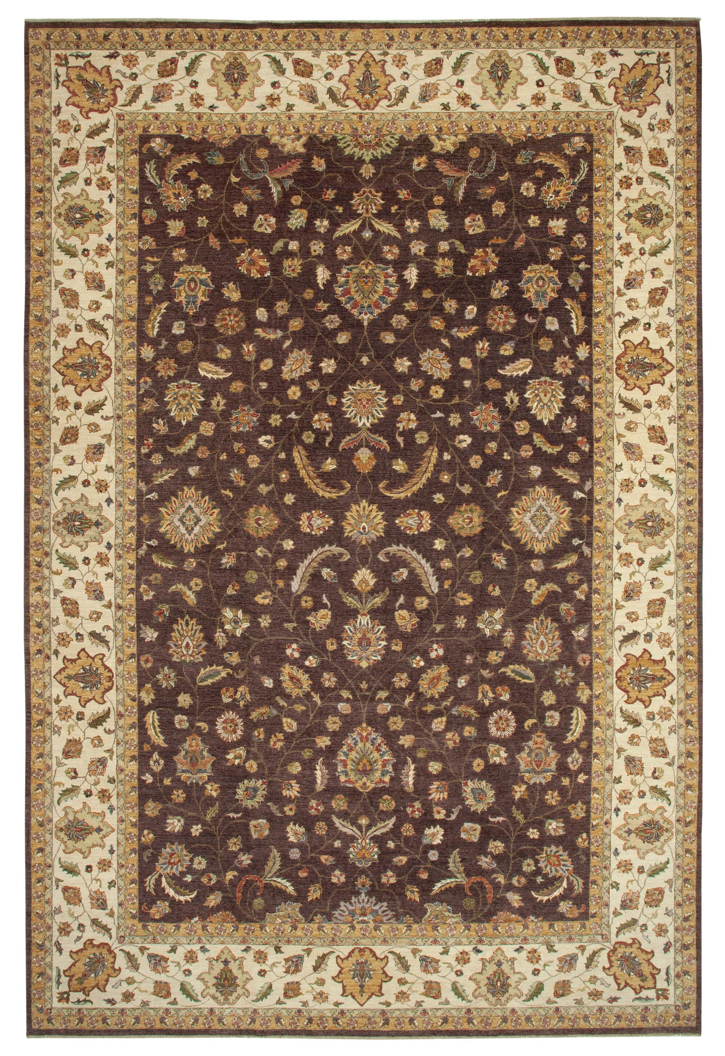 12x18 Beige Oushak Rug - 35939