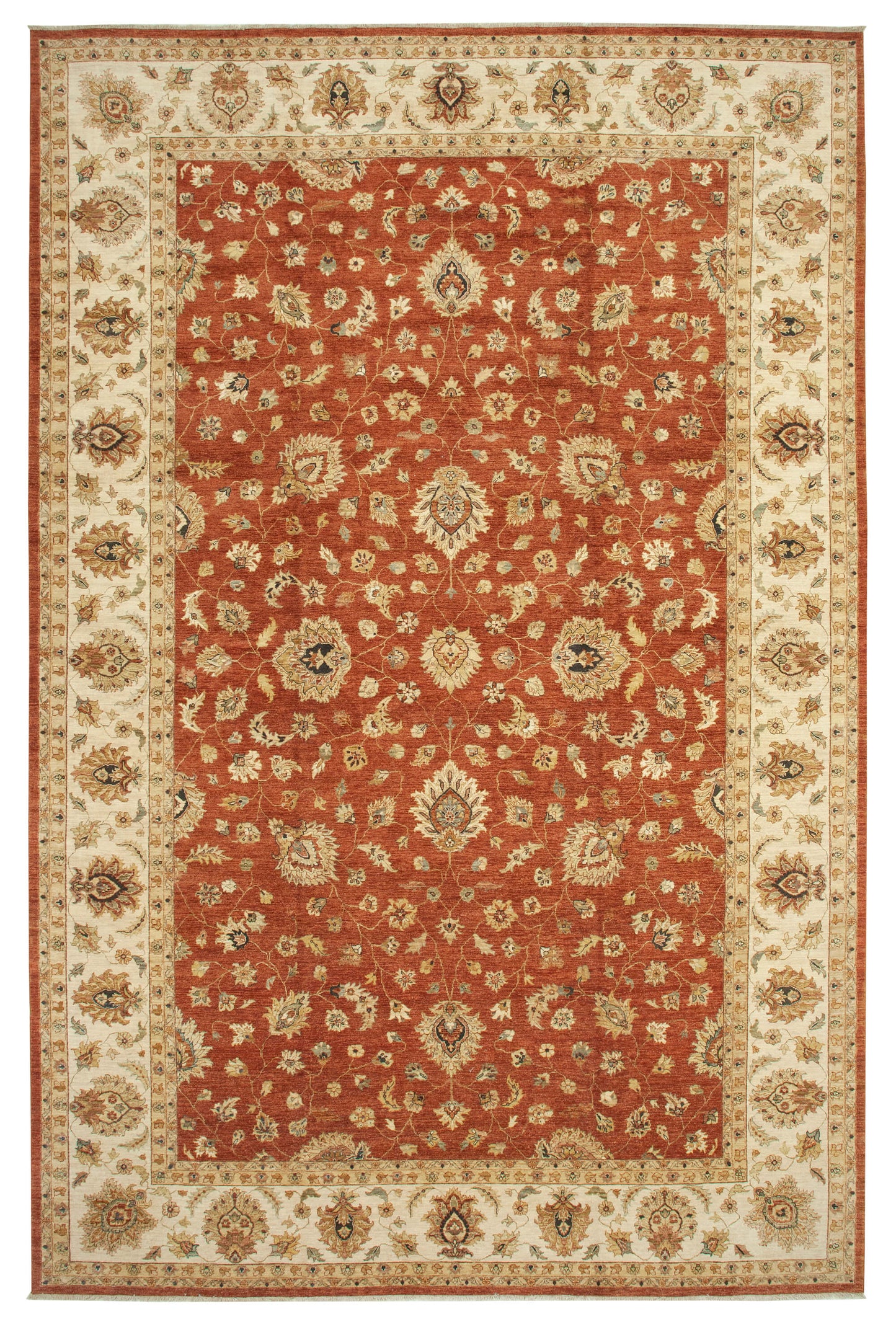 12x18 Beige Oushak Rug - 35940