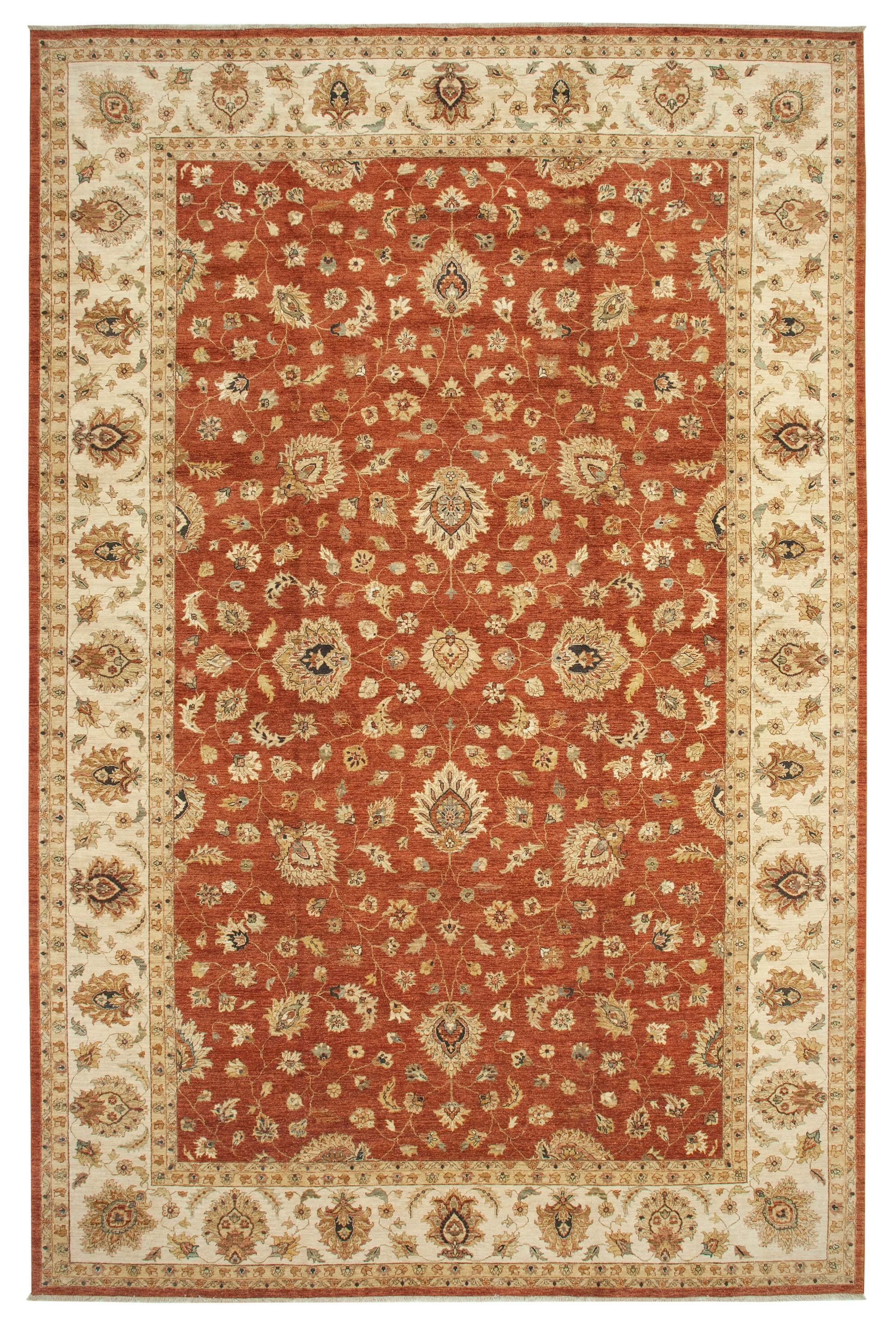 12x18 Beige Oushak Rug - 35940