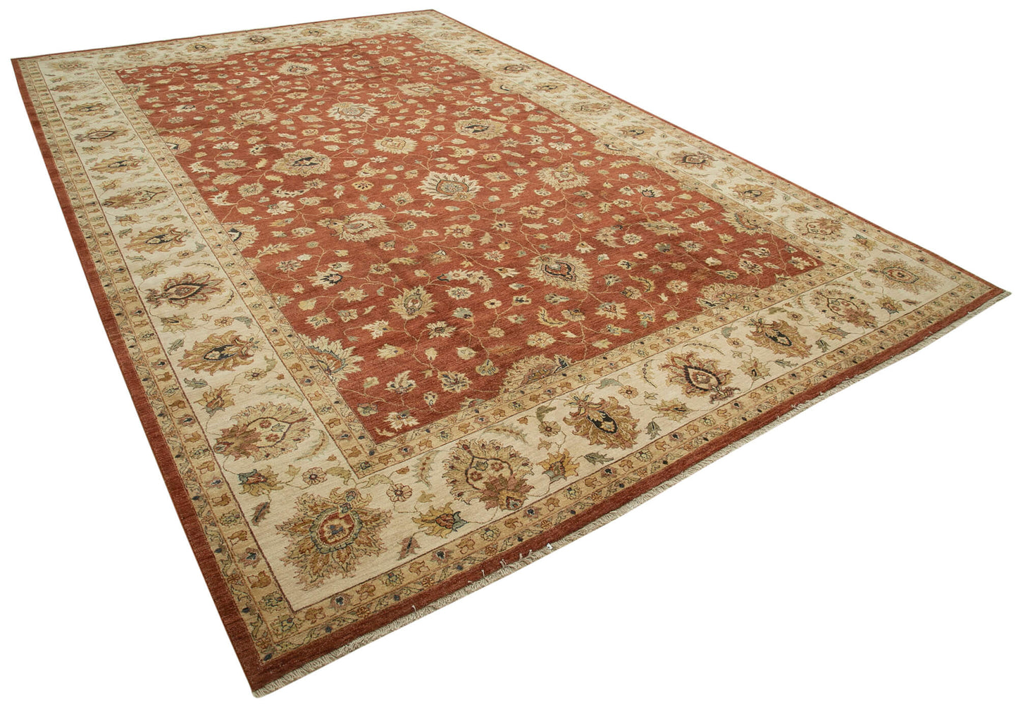 12x18 Beige Oushak Rug - 35940