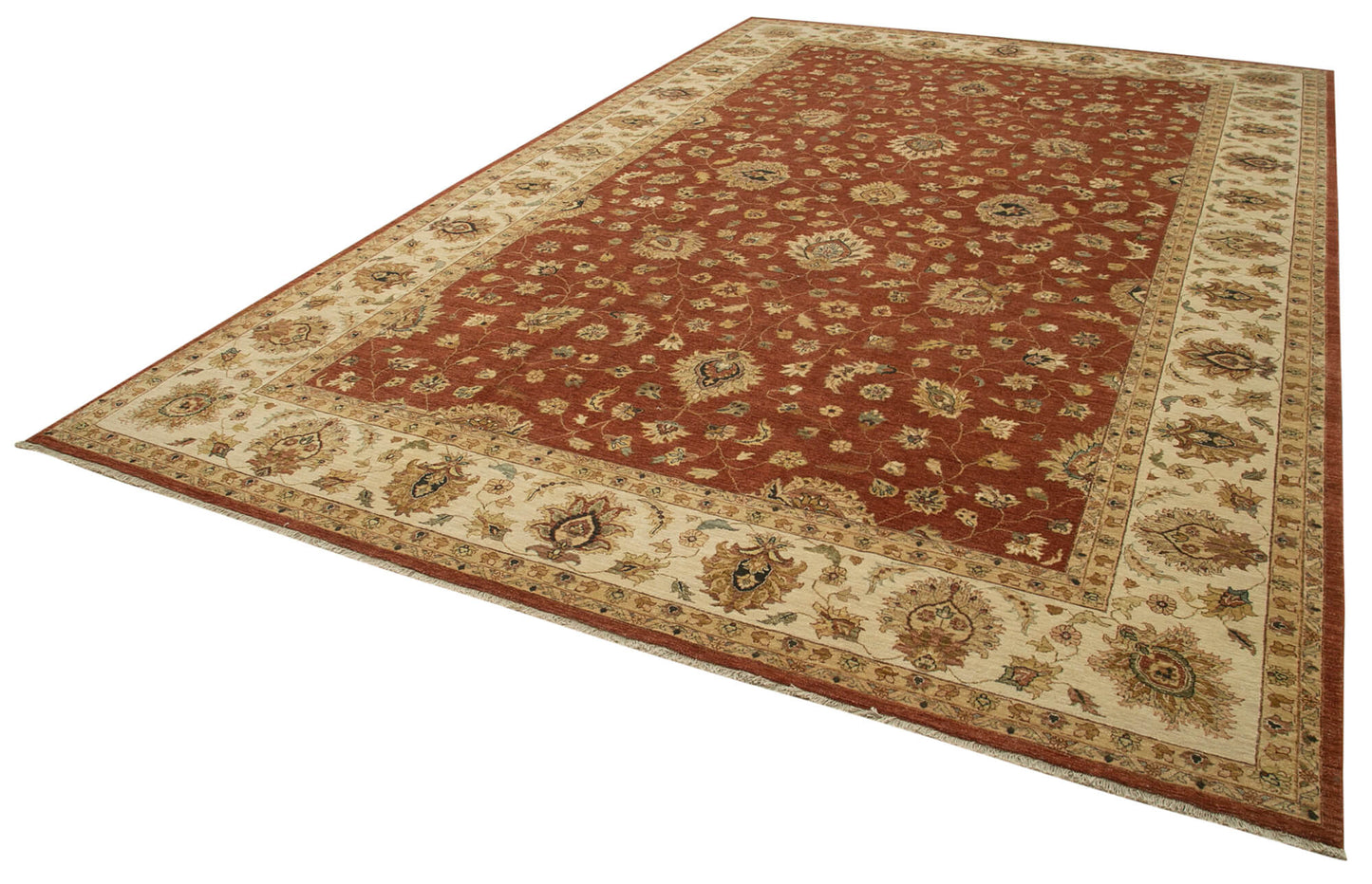 12x18 Beige Oushak Rug - 35940