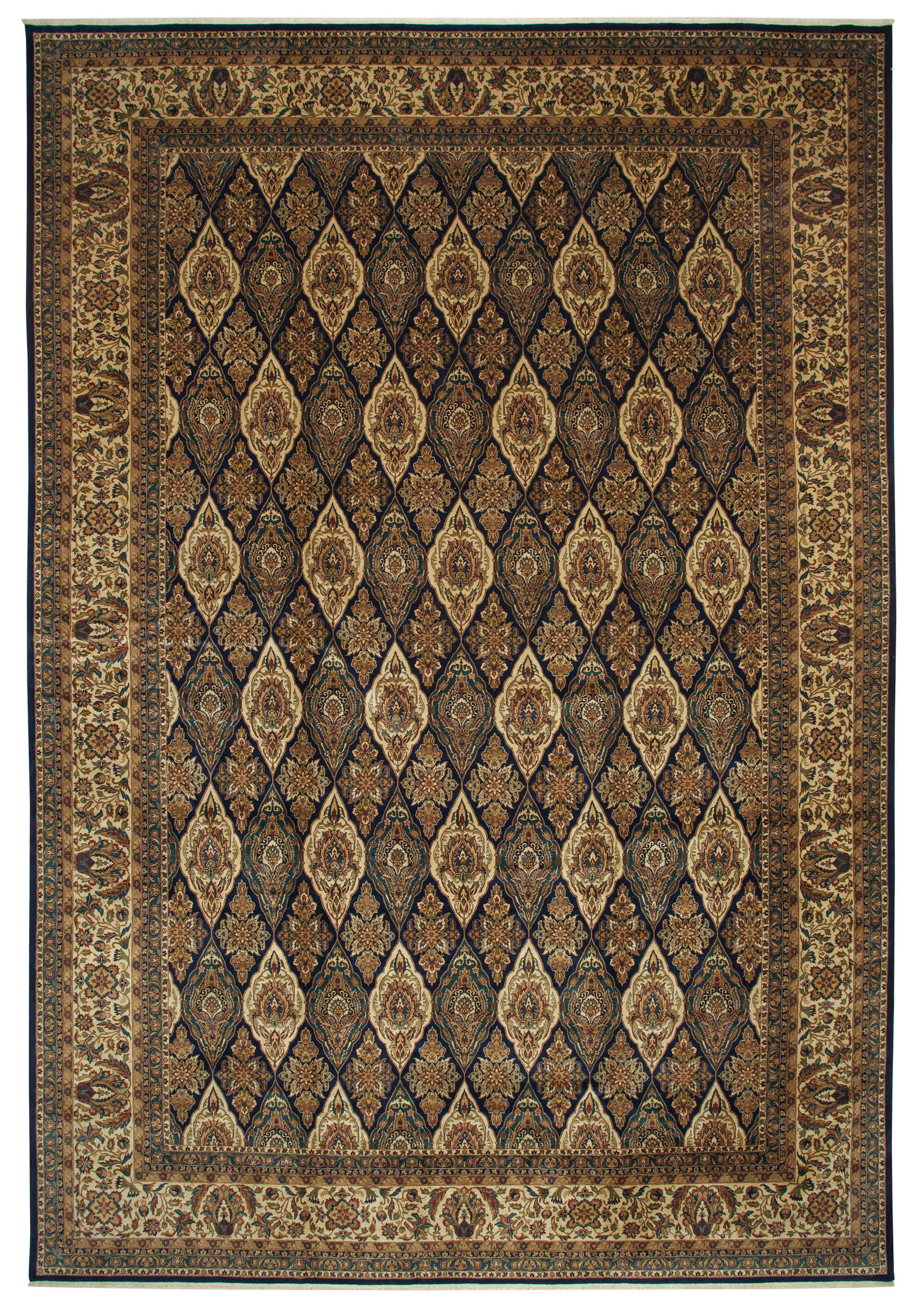 13x20 Beige Oushak Rug - 35943