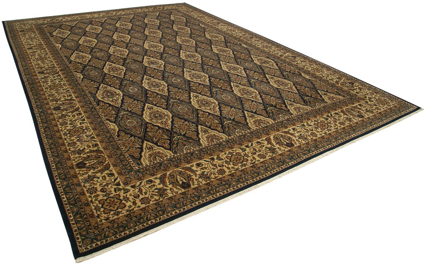 13x20 Beige Oushak Rug - 35943