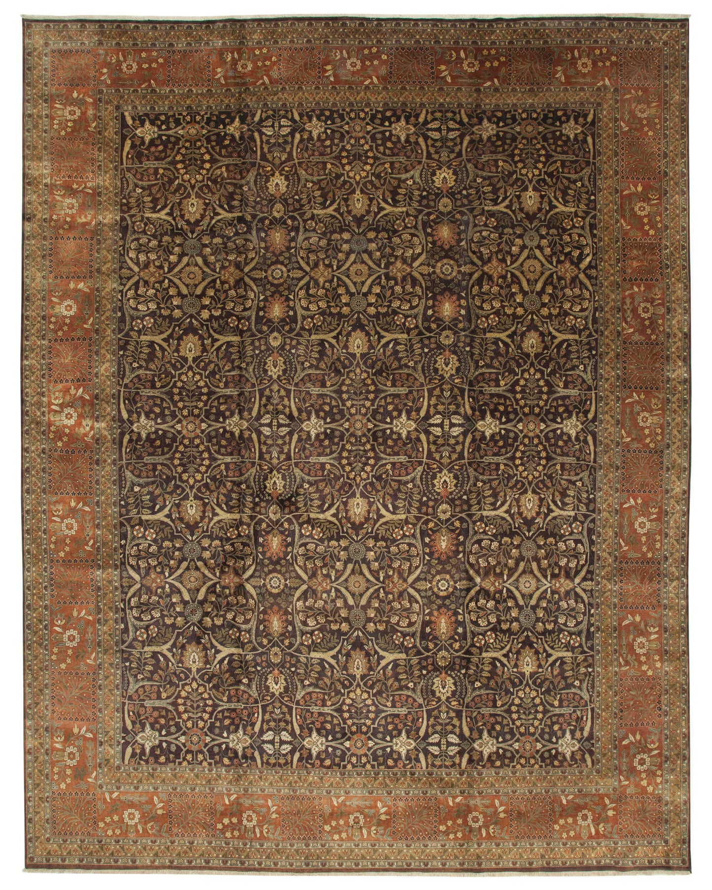 12x16 Brown Oushak Rug - 35944