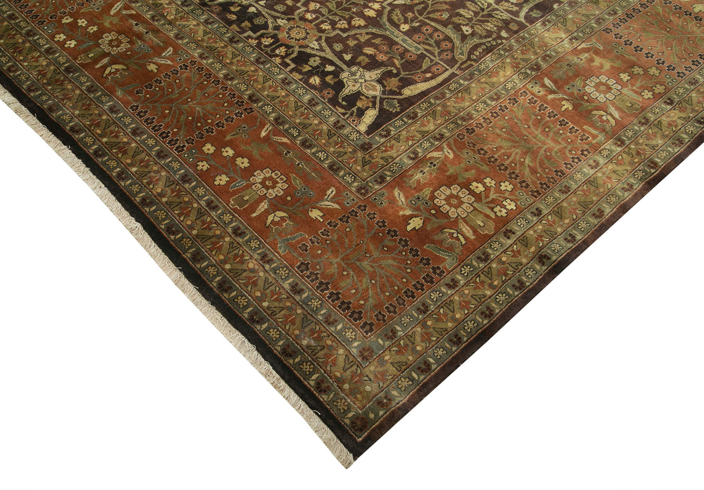 12x16 Brown Oushak Rug - 35944