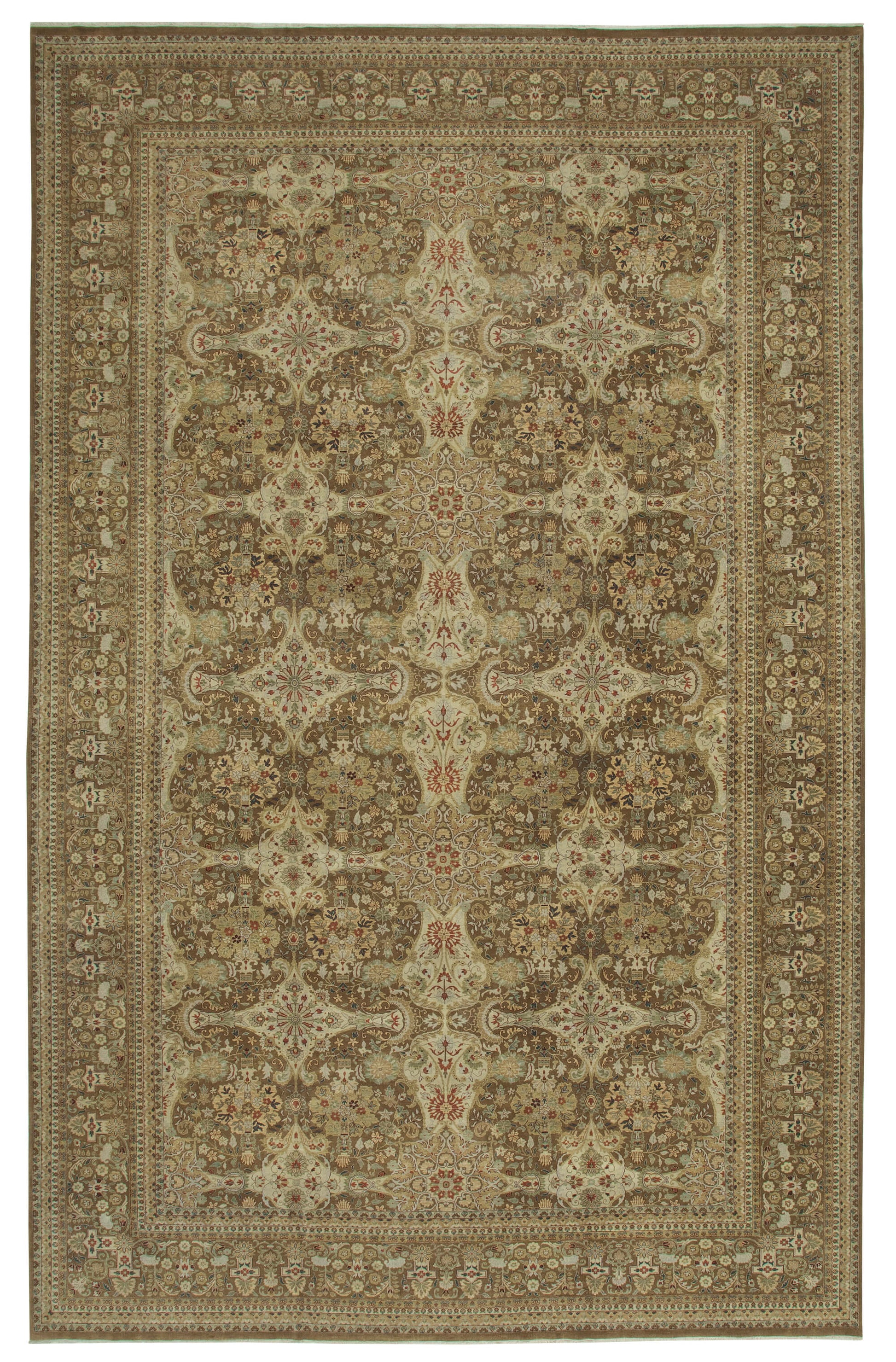 11x18 Brown Oushak Rug - 35949