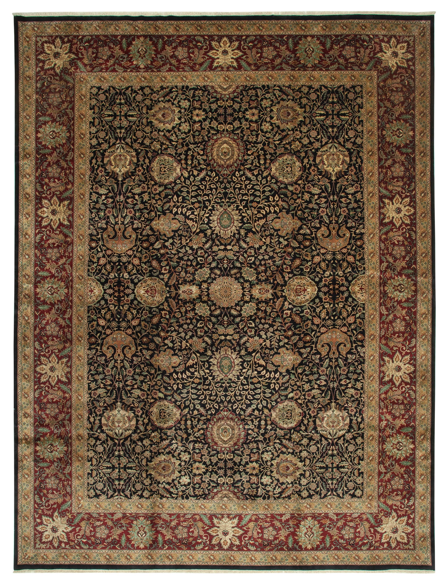 13x17 Black Oushak Rug - 35950