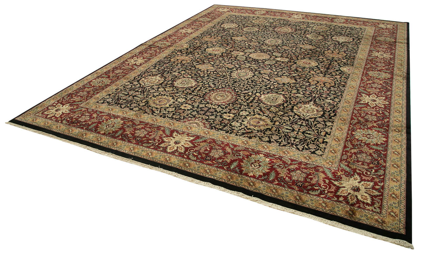 13x17 Black Oushak Rug - 35950