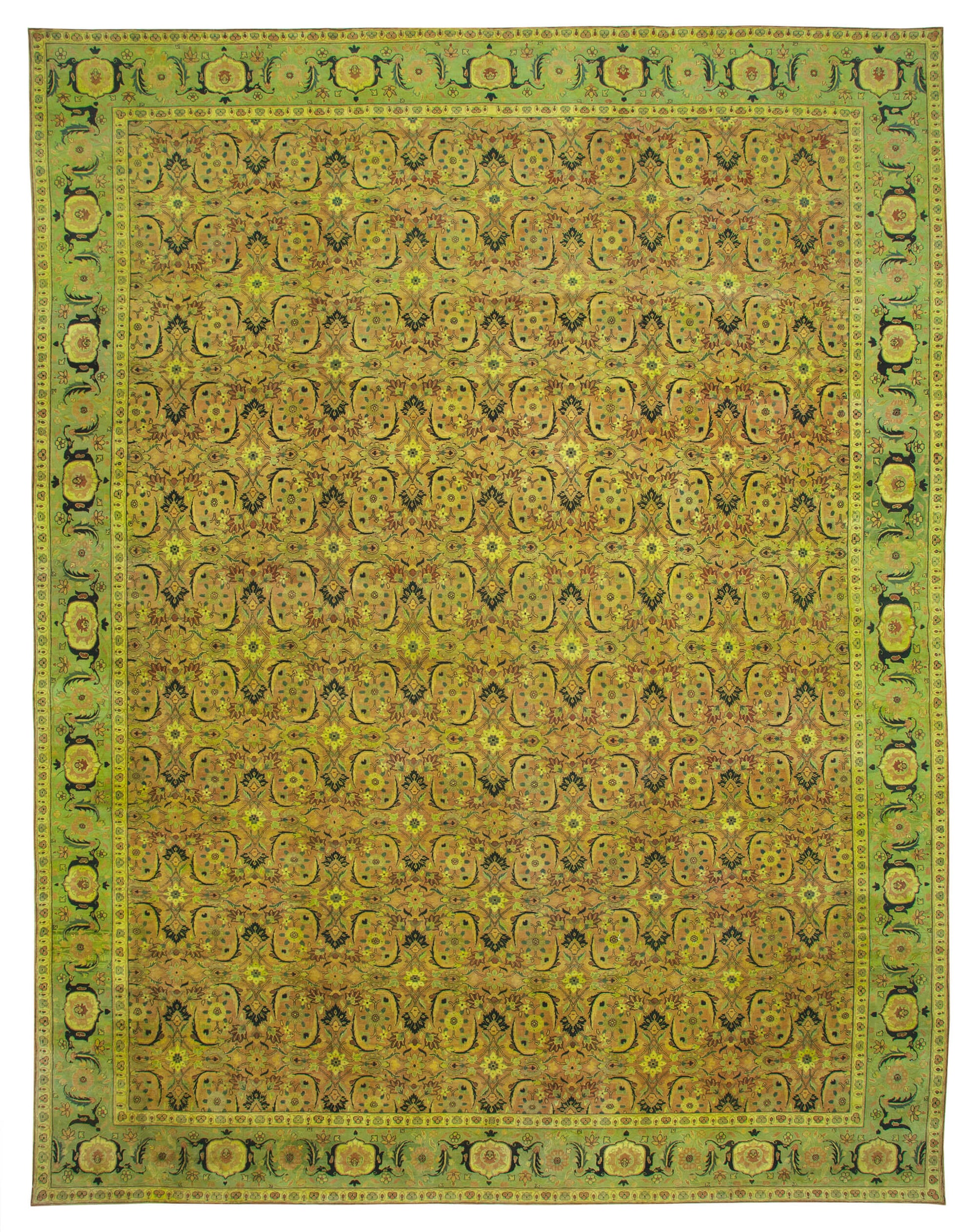 14x18 Green Oushak Rug - 35953