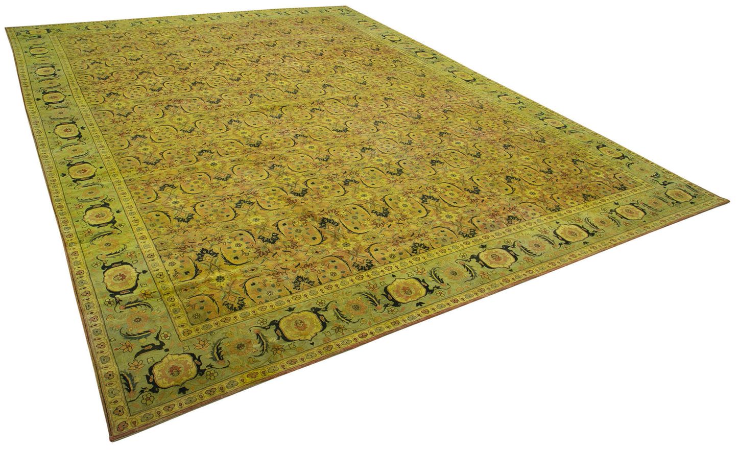 14x18 Green Oushak Rug - 35953