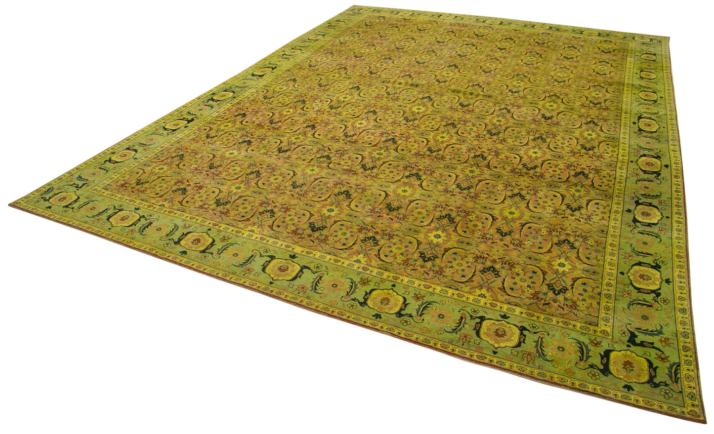 14x18 Green Oushak Rug - 35953