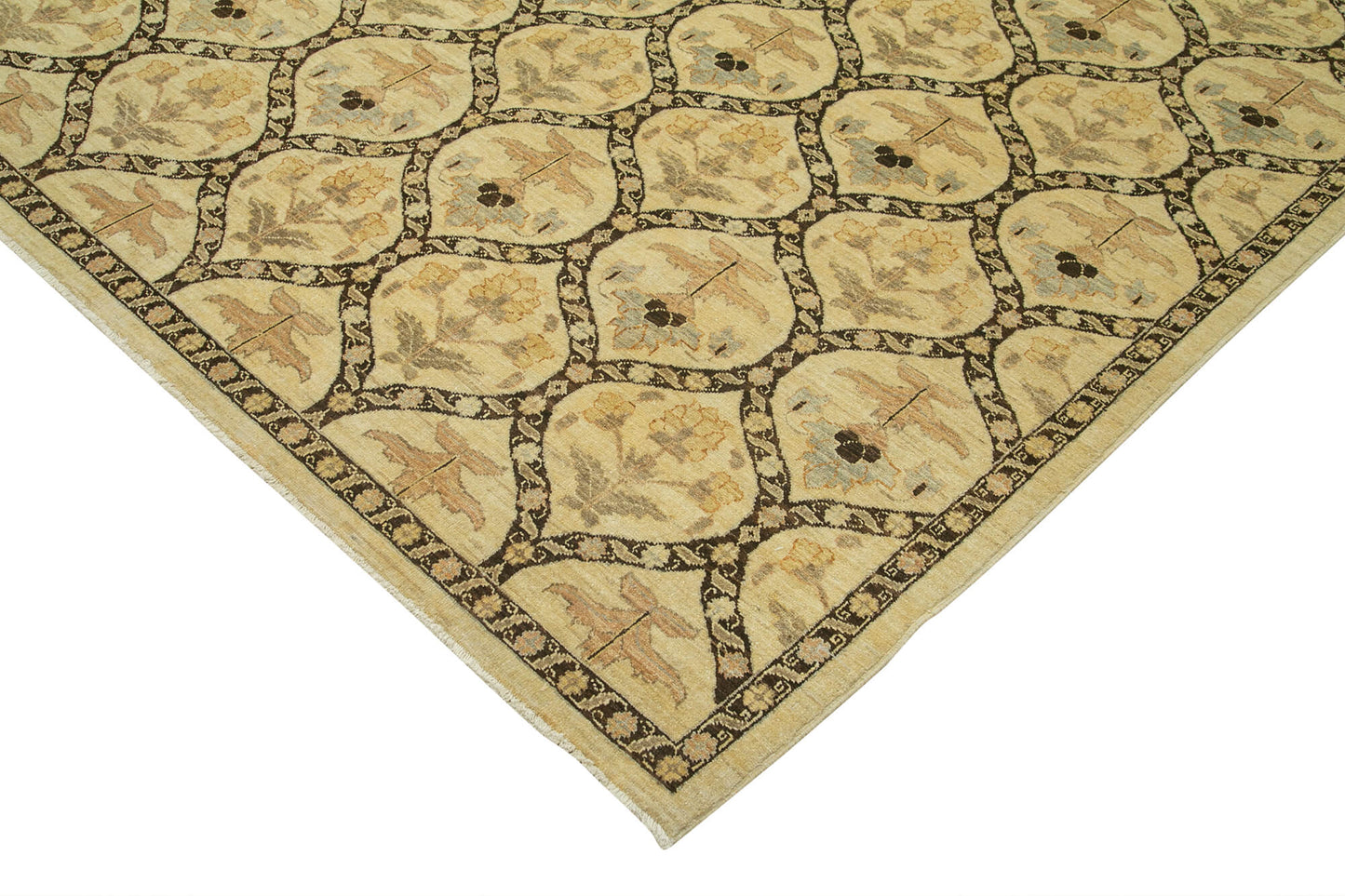 12x15 Beige Oushak Rug - 35954